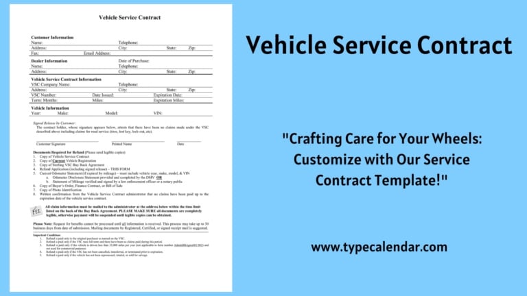 15+ Free Printable Vehicle Service Contract Letter [PDF]
