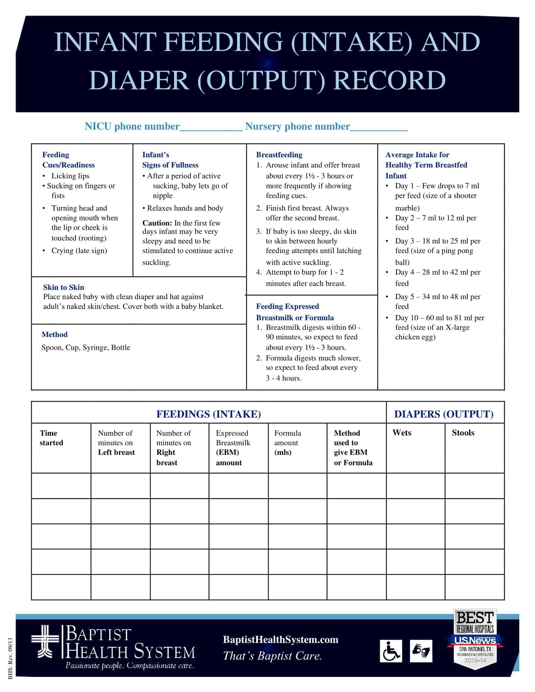 Word Baby Feeding Chart Free Word Baby Feeding Chart Free