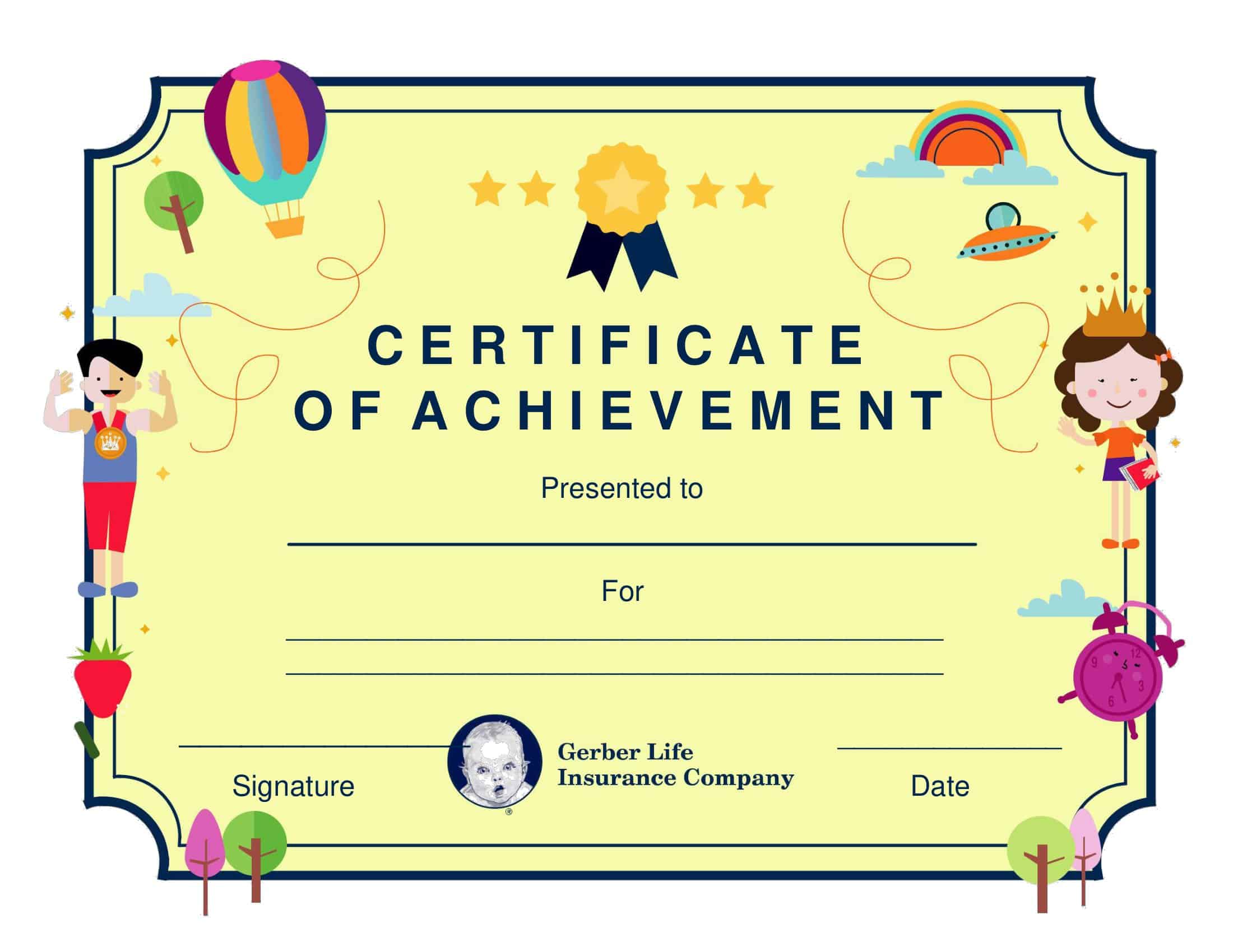 Free Printable Certificate Of Achievement Templates PDF Word Excel Free Printable Certificate Of Achievement Templates PDF Word Excel