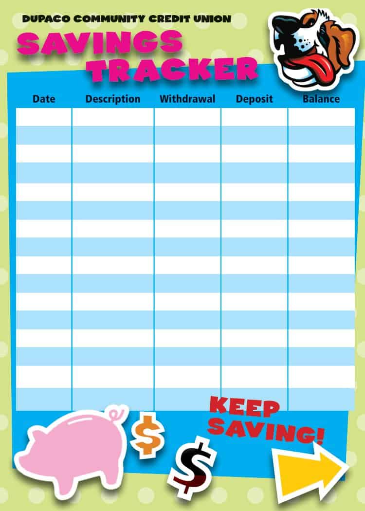 Word Printable Savings Tracker Word Printable Savings Tracker