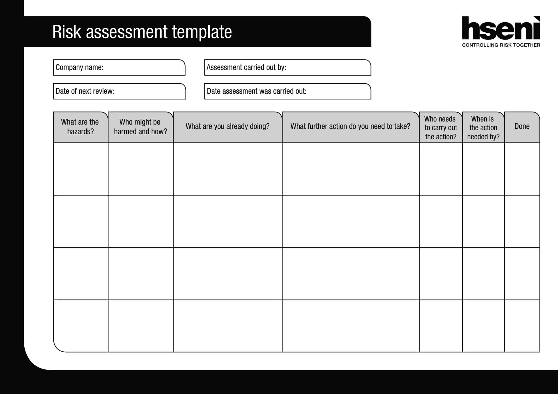Free Printable Risk Assessment Templates Excel Word PDF Examples Free Printable Risk Assessment Templates Excel Word PDF Examples