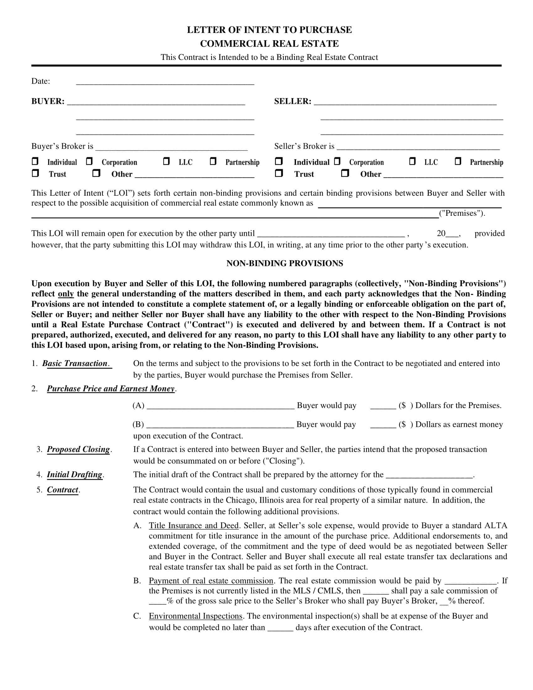 Word Sample Letter of Intent to Purchase Word Sample Letter of Intent to Purchase