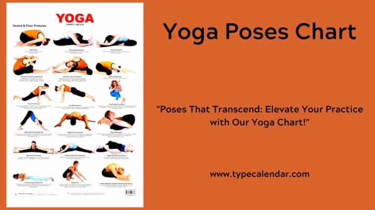 Free Printable Yoga Poses Charts with Names [Beginners 2 or 3] PDF