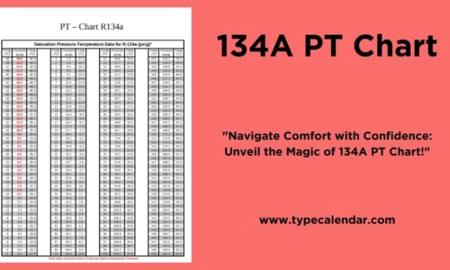 43+ Free Printable 134A PT Charts [Download PDF]
