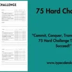 Free Printable 75 Hard Challenge Templates 2 75 Hard Challenge