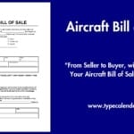 Aircraft Bill of Sale