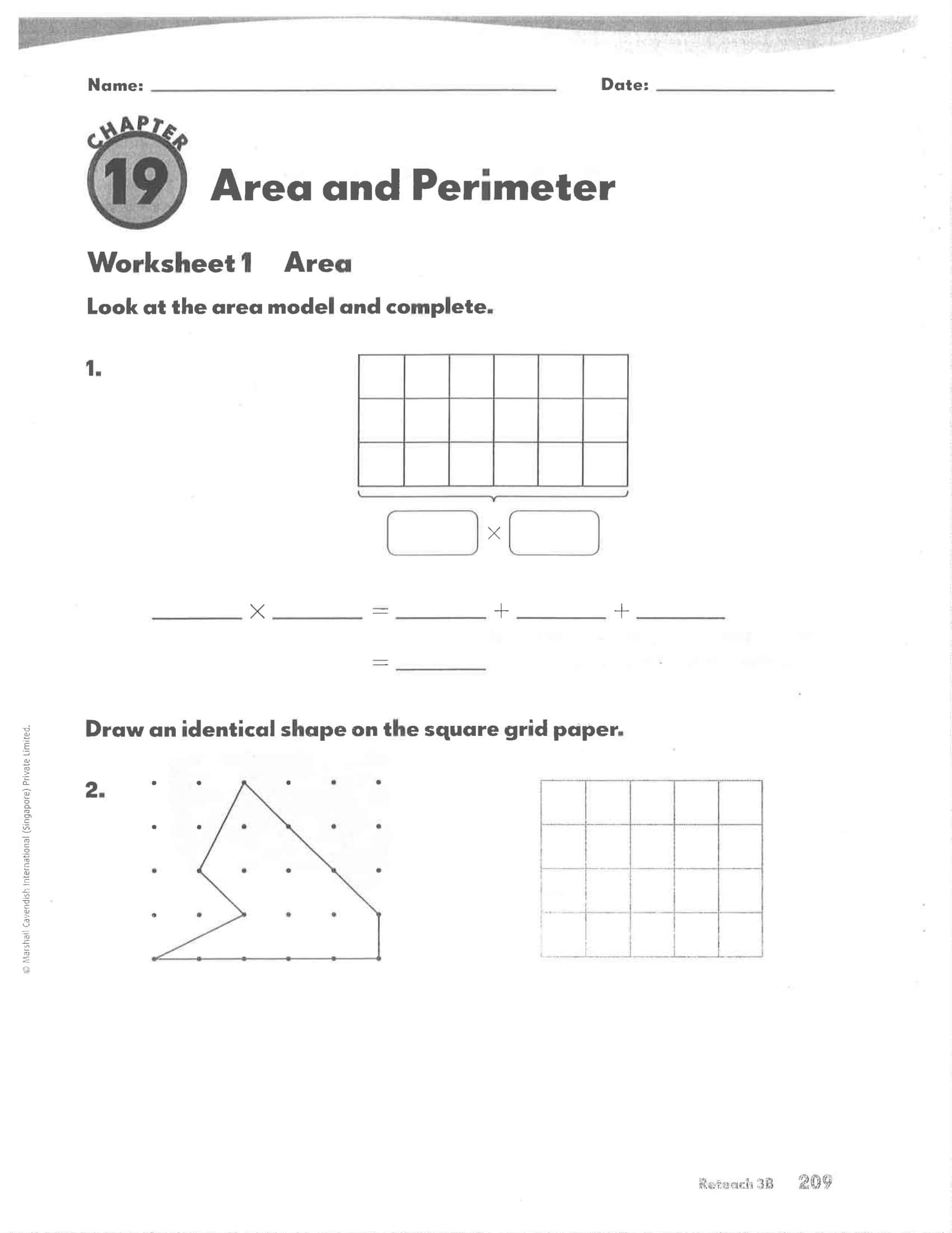 Free Printable Area &amp; Perimeter Worksheets [PDF] Answers, Examples