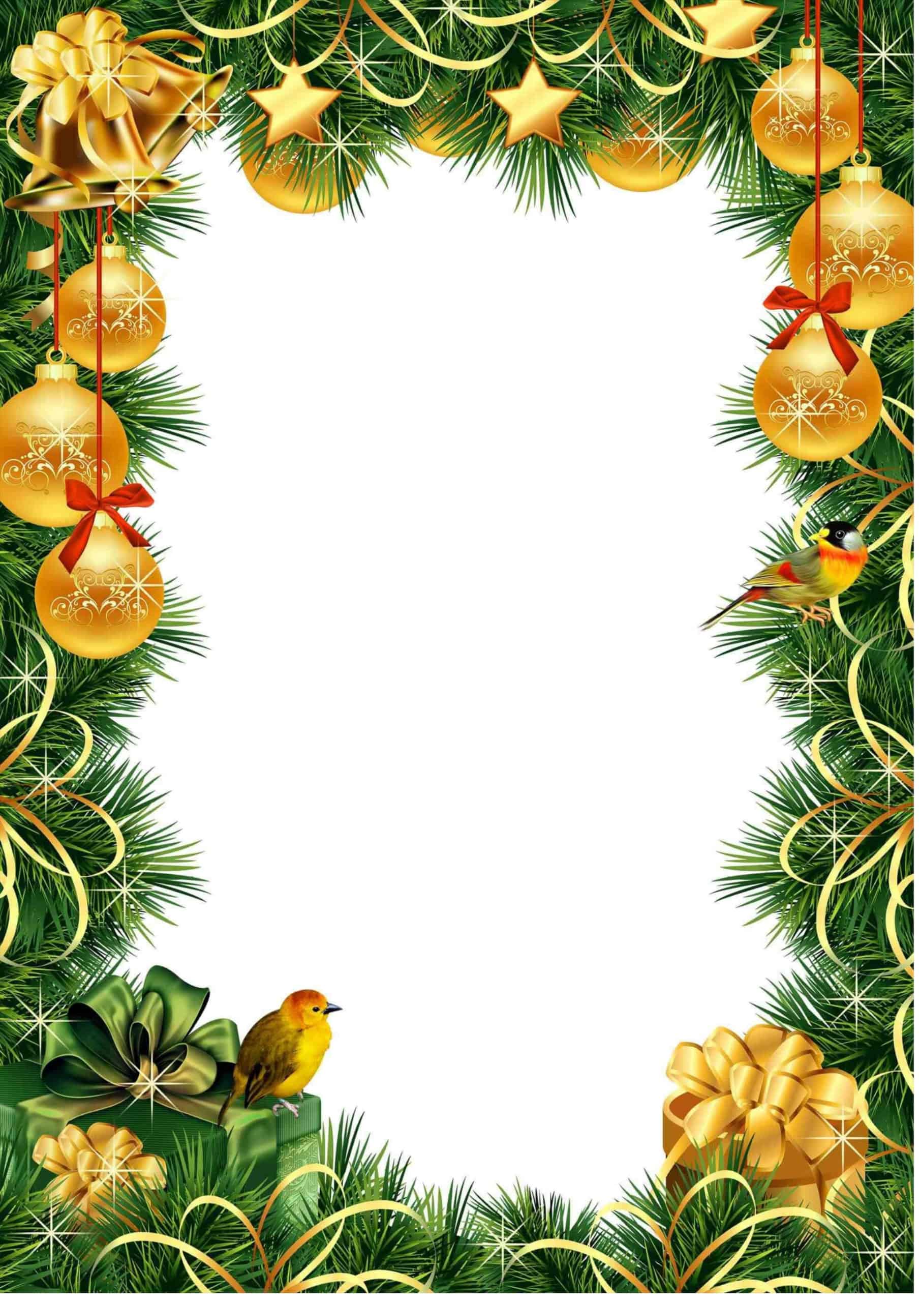 Blank Christmas Borders Template Blank Christmas Borders Template