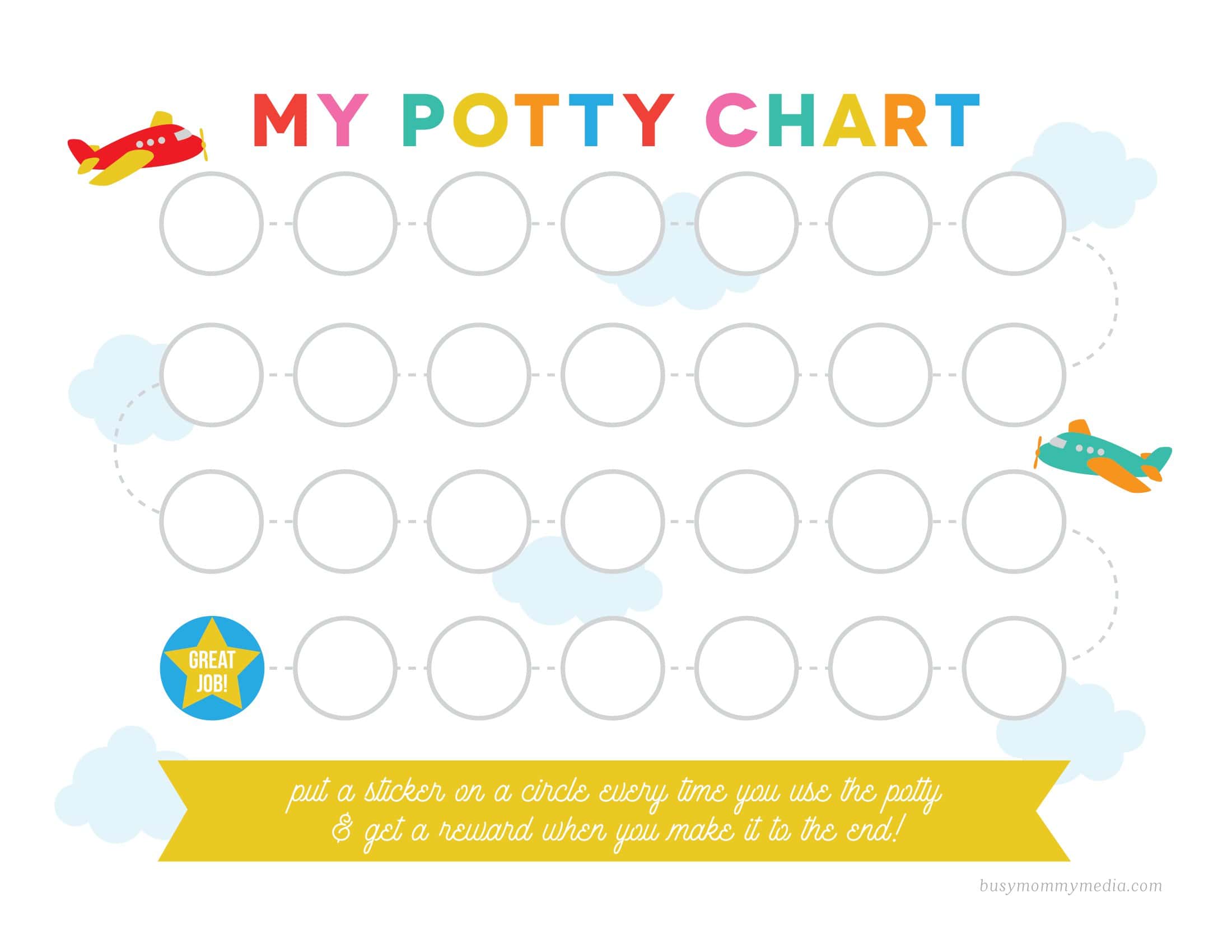Blank Download Potty Training Chart Blank Download Potty Training Chart