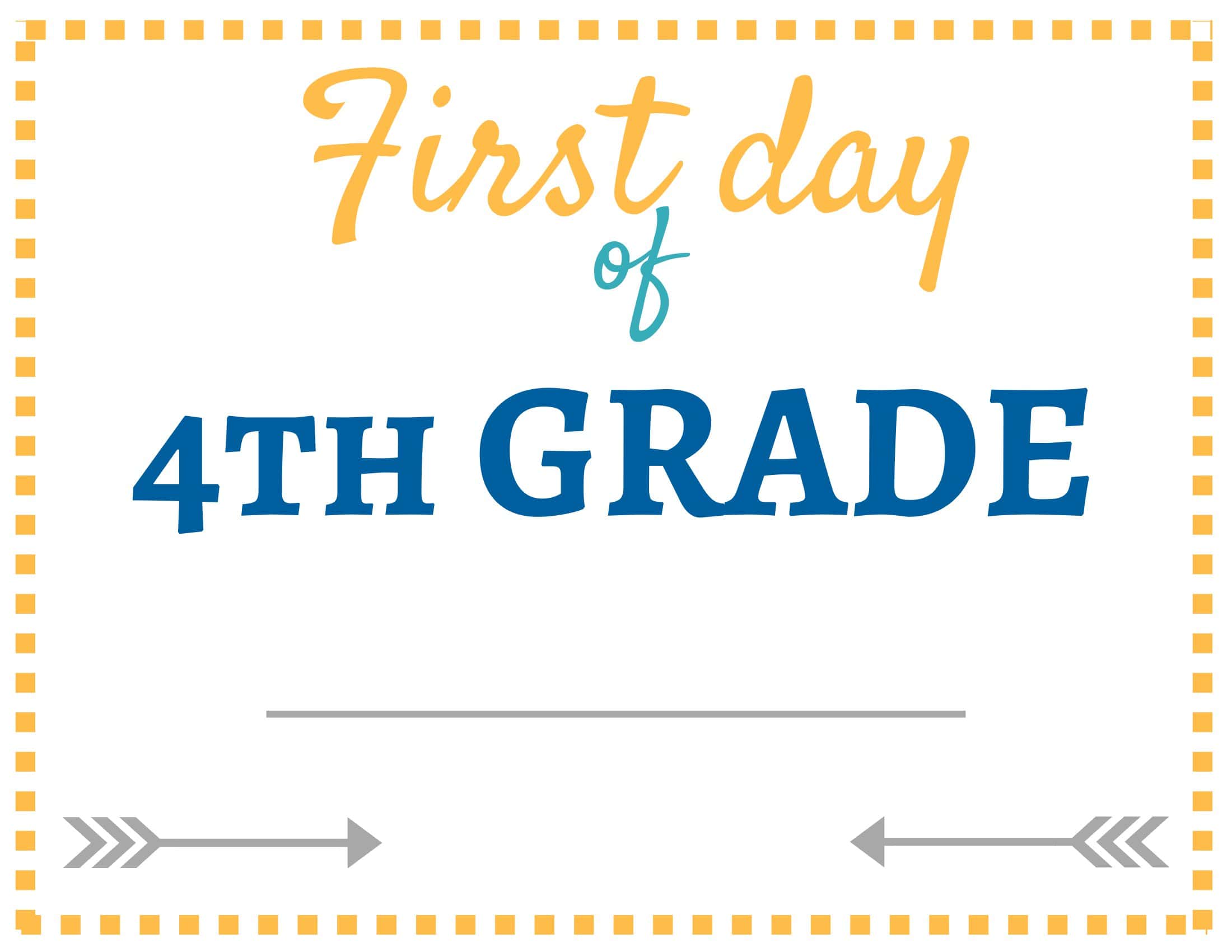 Blank Editable First Day of School Sign Blank Editable First Day of School Sign