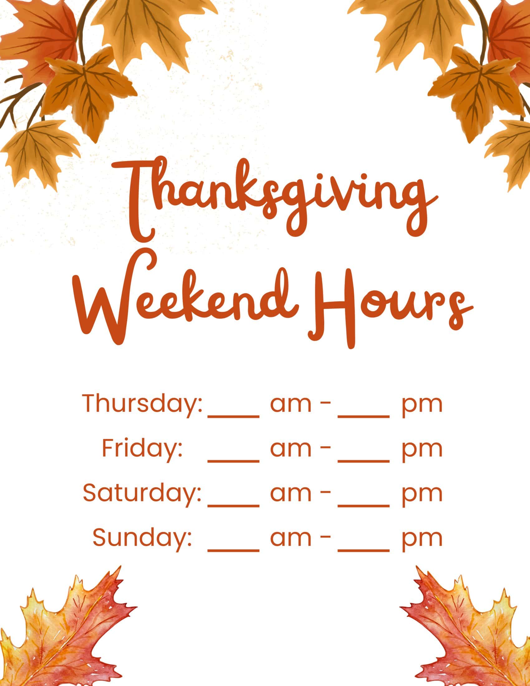 free printable thanksgiving sign templates [pdf, word] closed