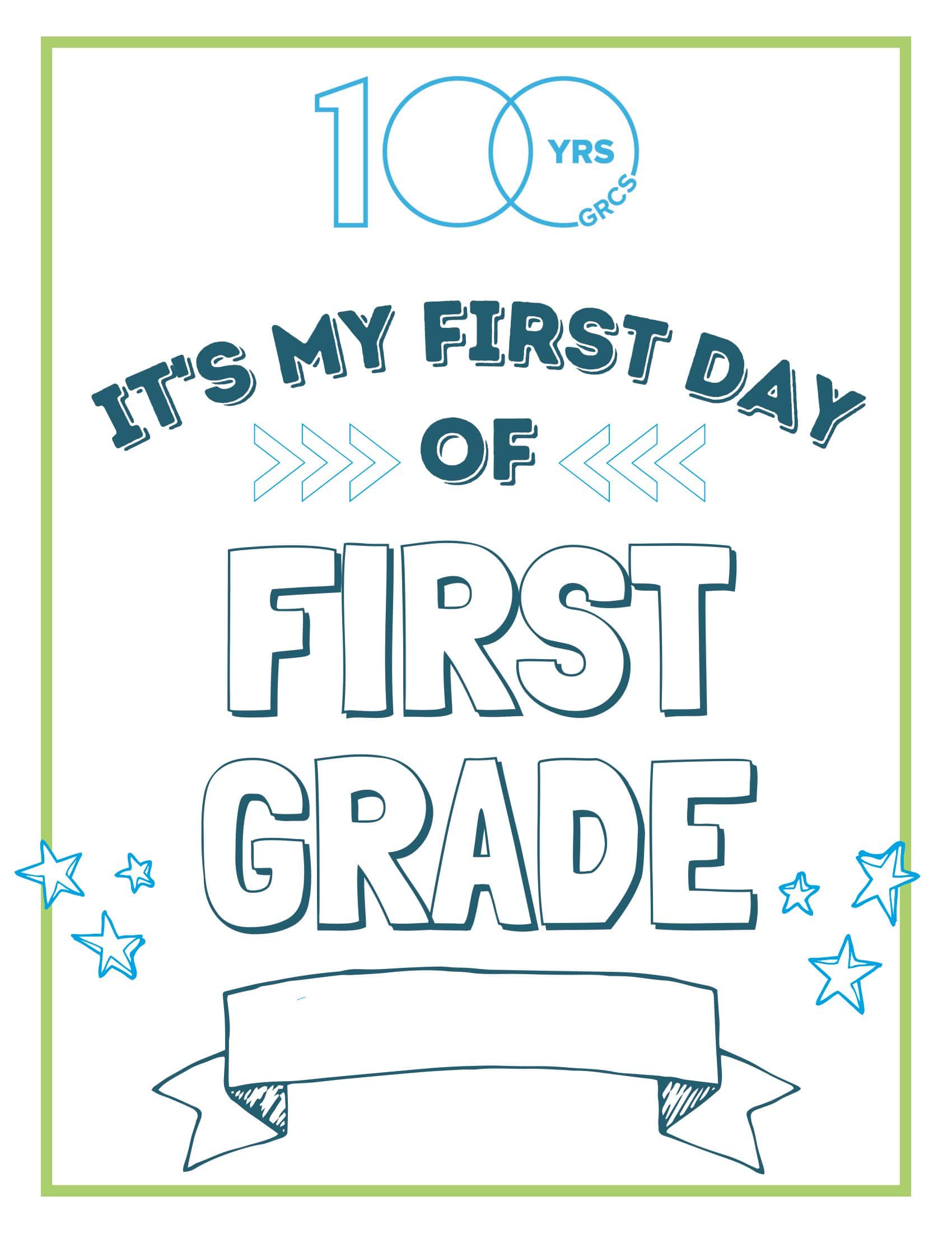 Blank First Day of School Sign Template Blank First Day of School Sign Template