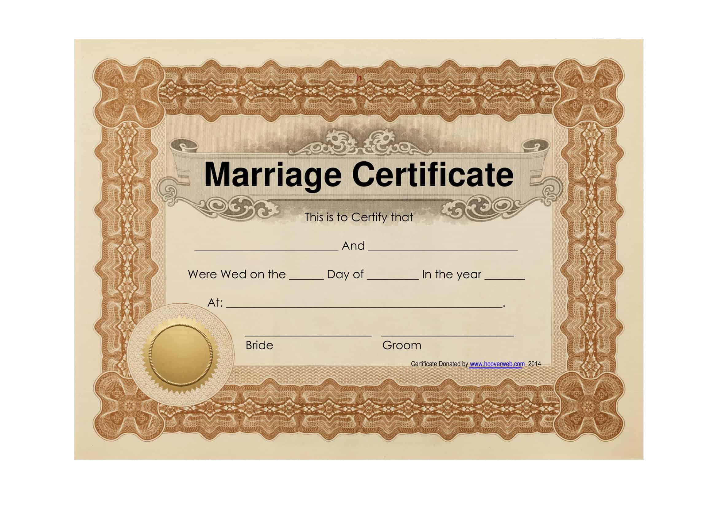 Full Marriage Certificate Registry Of Births Deaths And Marriages 