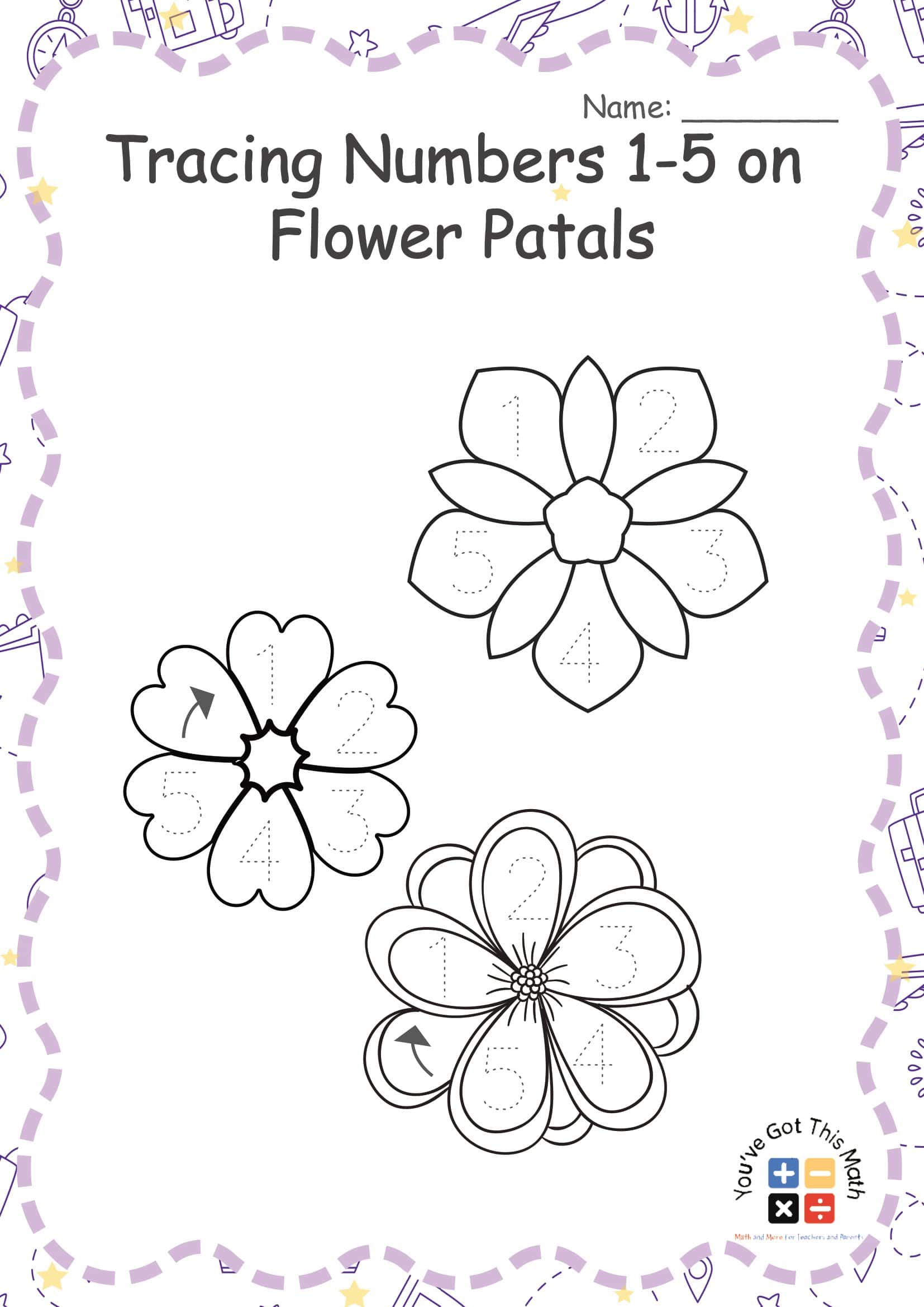 Blank Number Tracing Worksheets PDF Blank Number Tracing Worksheets PDF