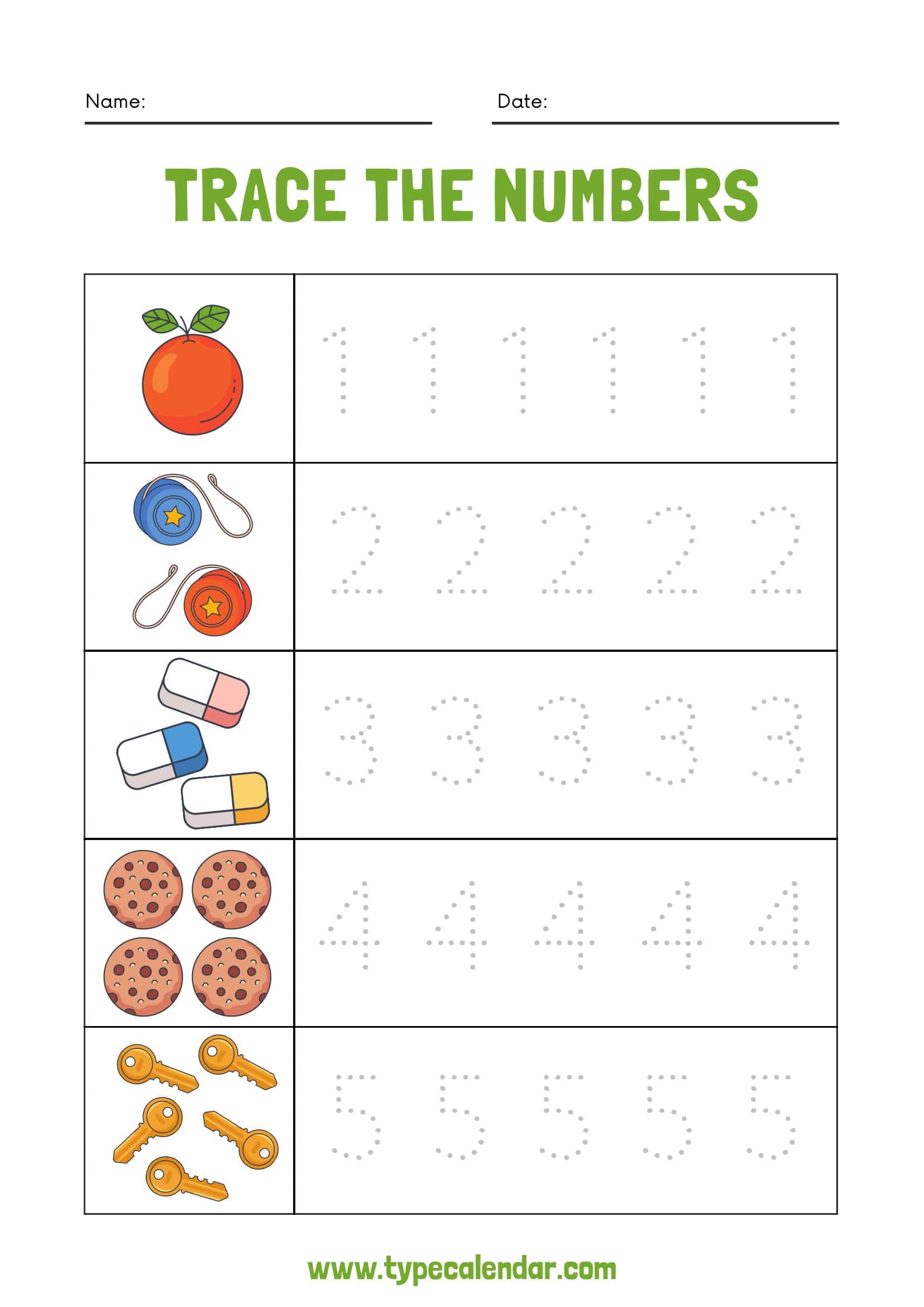 Blank Number Tracing Worksheets Blank Number Tracing Worksheets