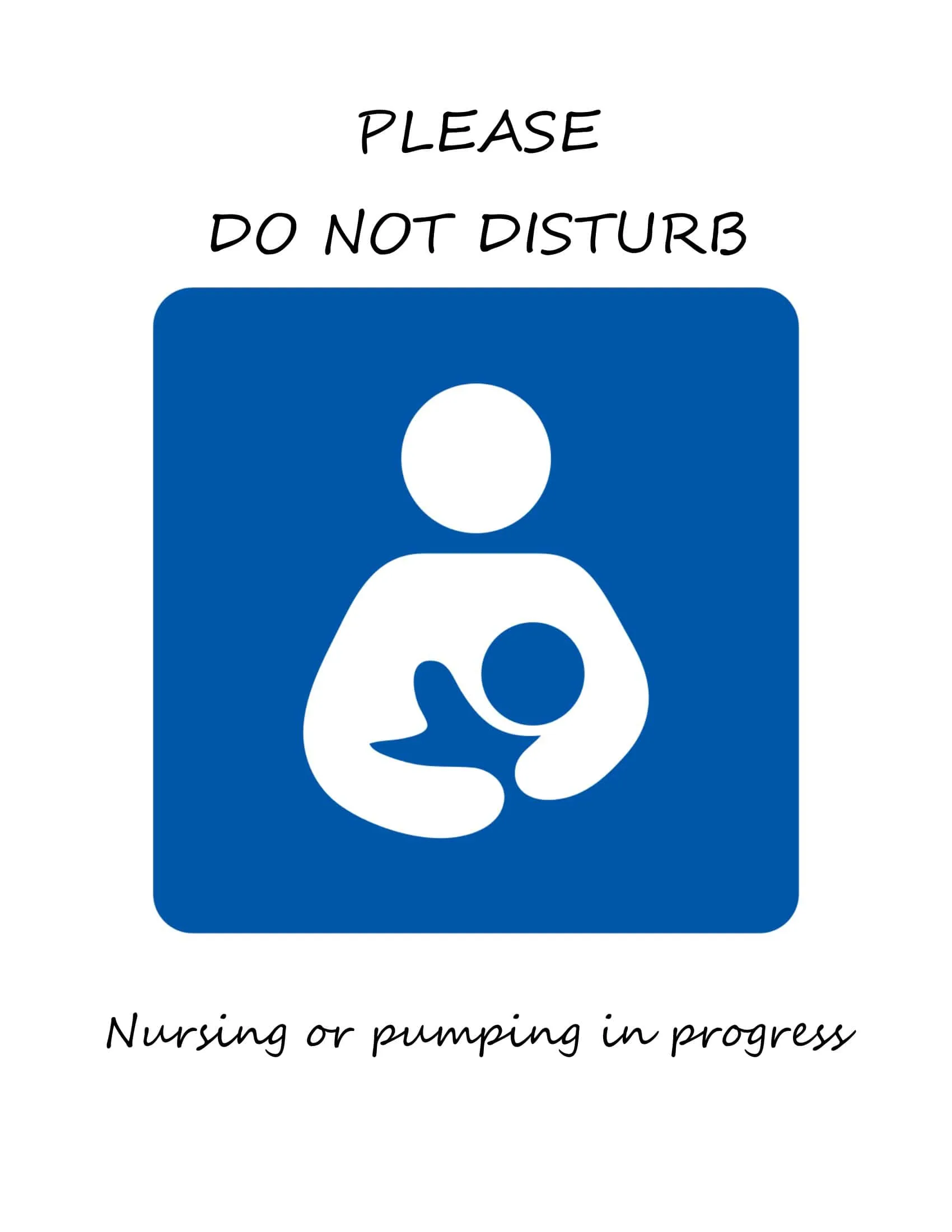 Blank Template Do Not Disturb Sign