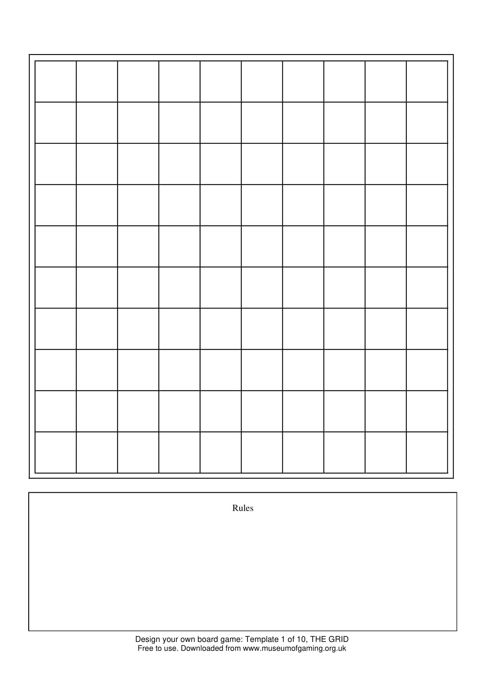 Board Game Word Template Board Game Word Template