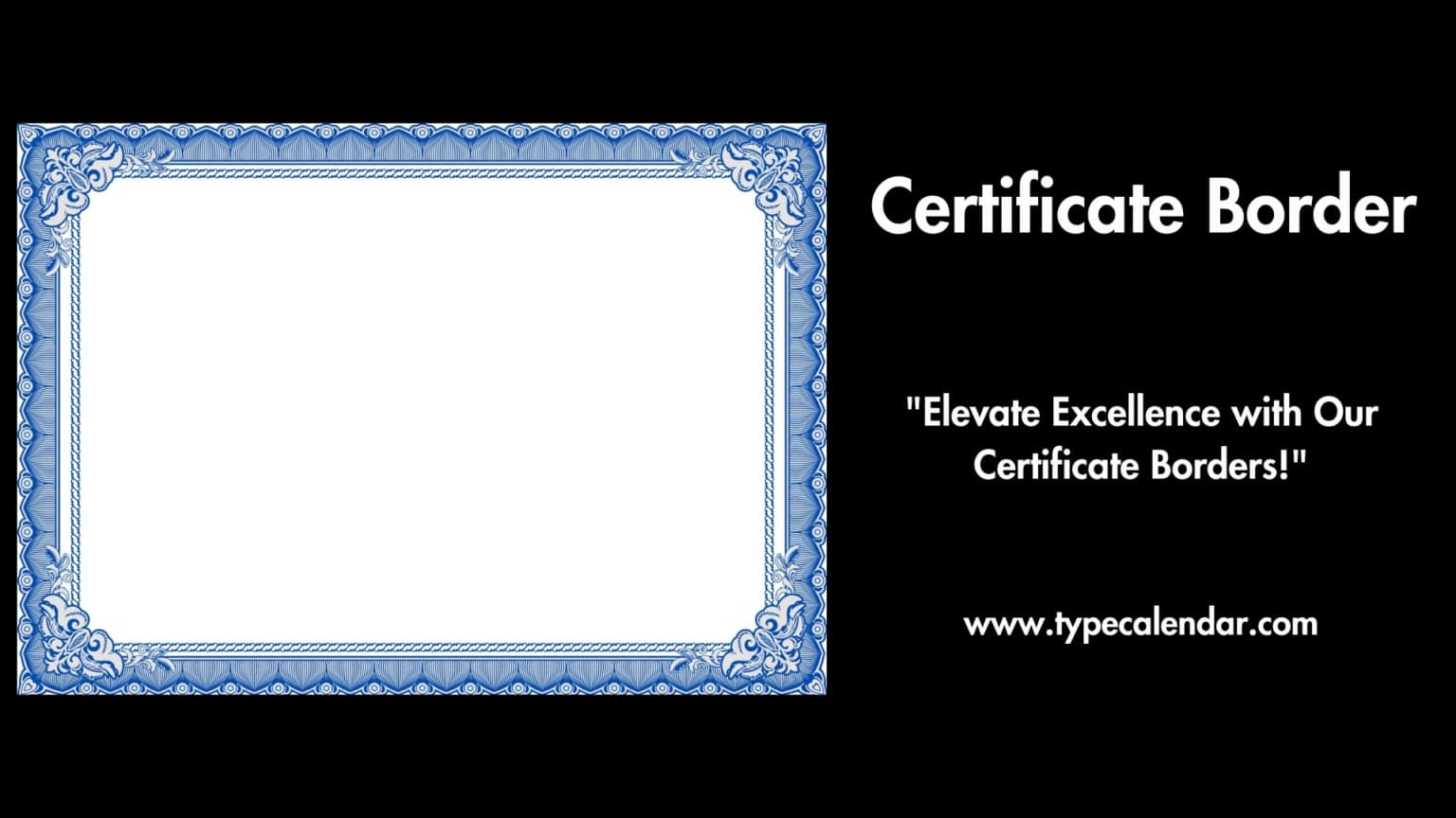 Free Printable Certificate Border Templates [Word, PDF] Modern