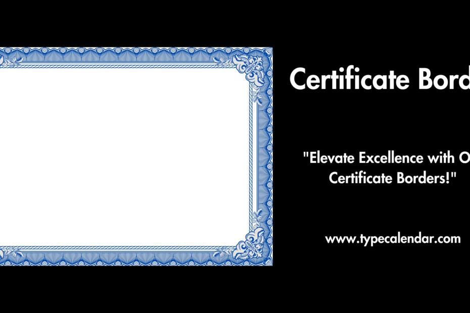 Certificate Border