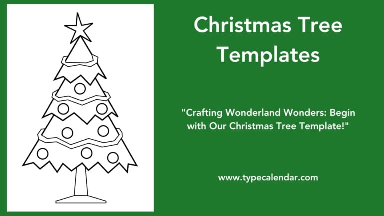 Free Printable Christmas Tree Templates [PDF] Blank, Cut Out Craft