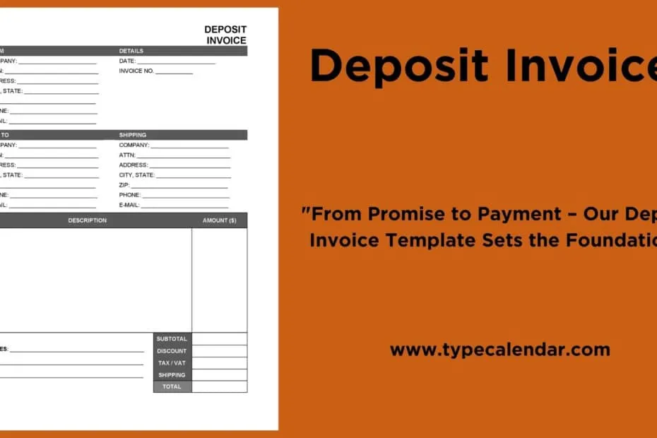 Deposit Invoice
