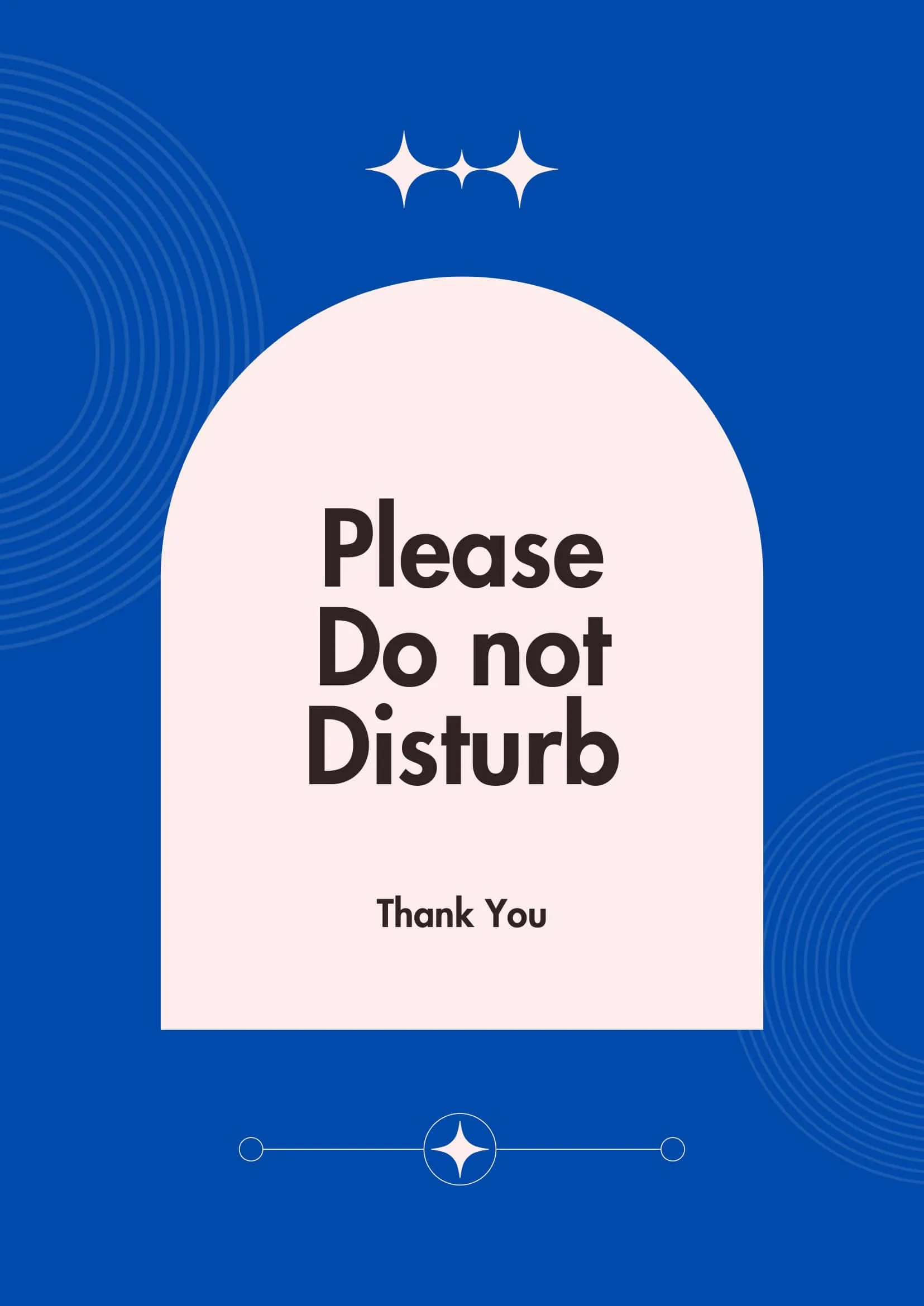 Do Not Disturb Sign Word