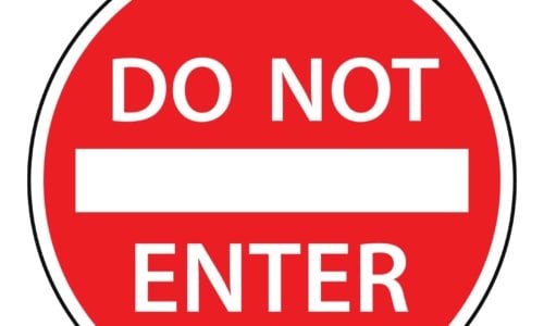 Free Printable Do Not Enter Sign Templates [PDF, Word] Example