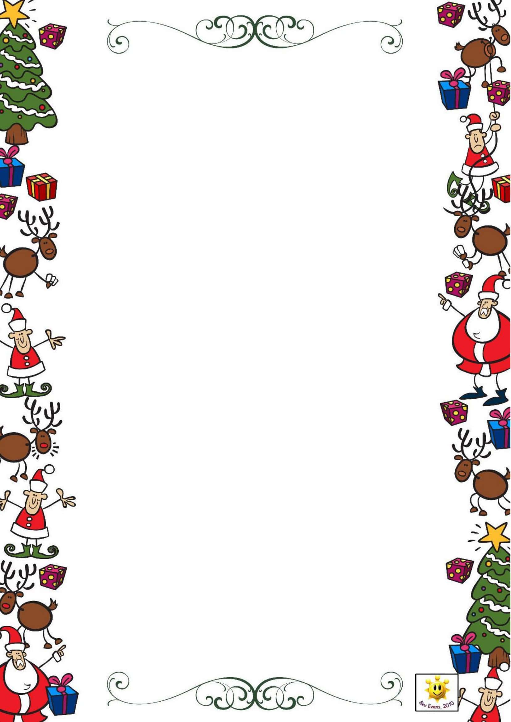 Word Christmas Borders