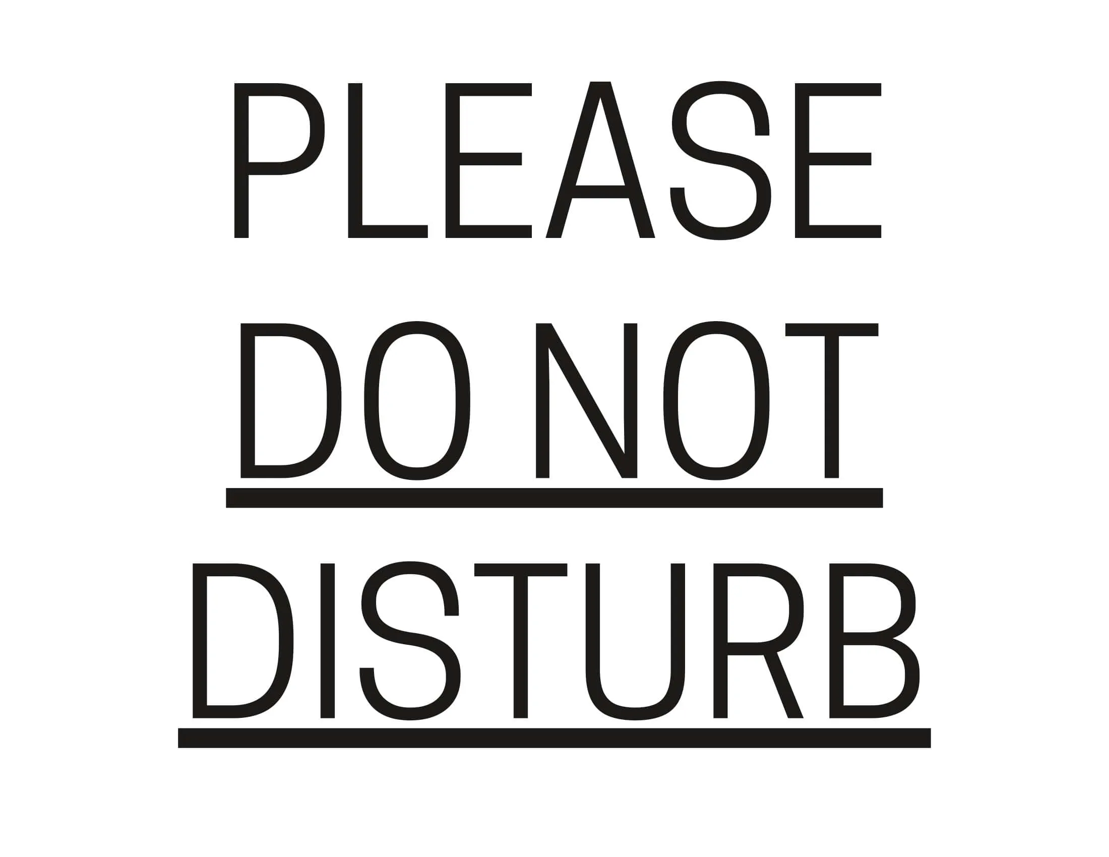 Download No-Cost Do Not Disturb Sign