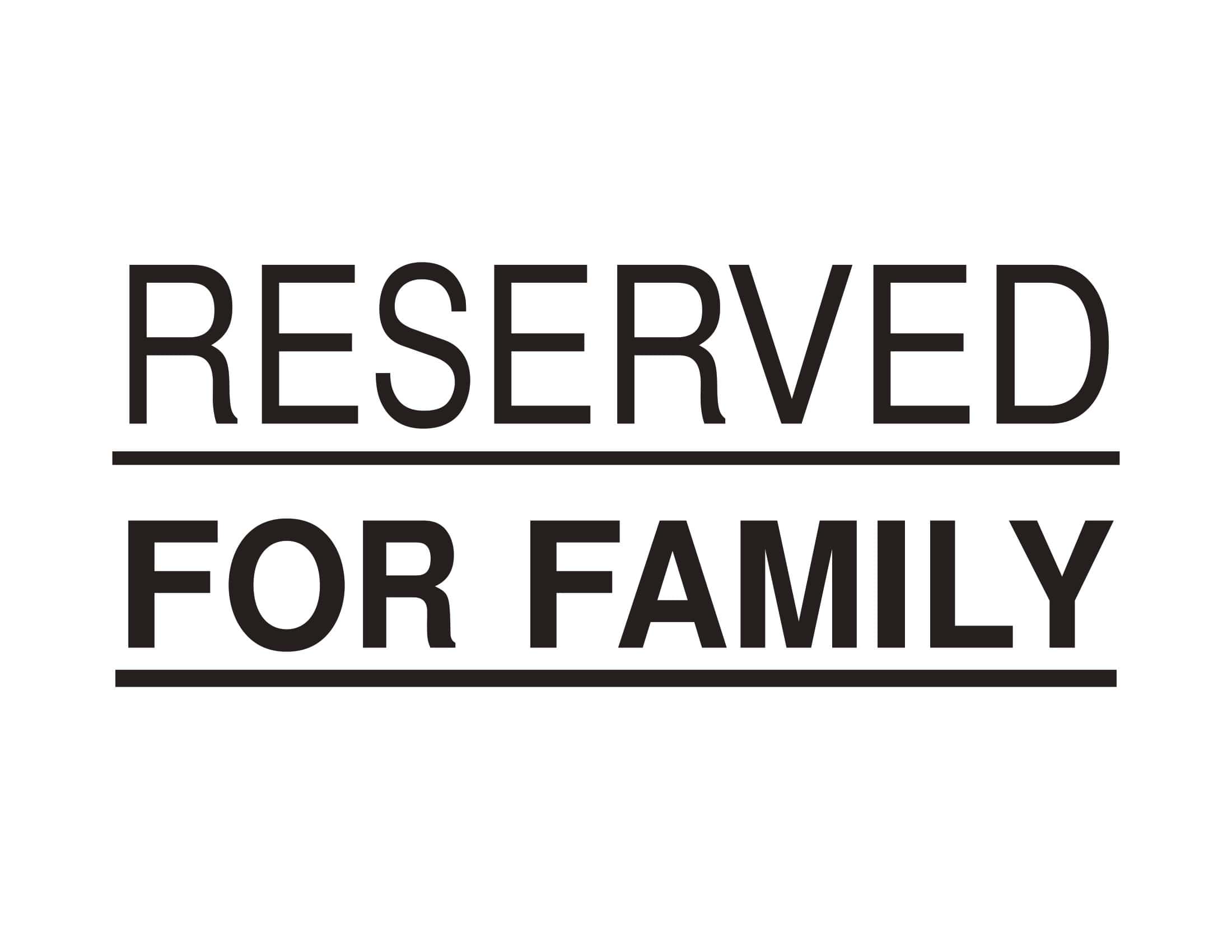 free printable reserved sign templates [pdf, word] foldable