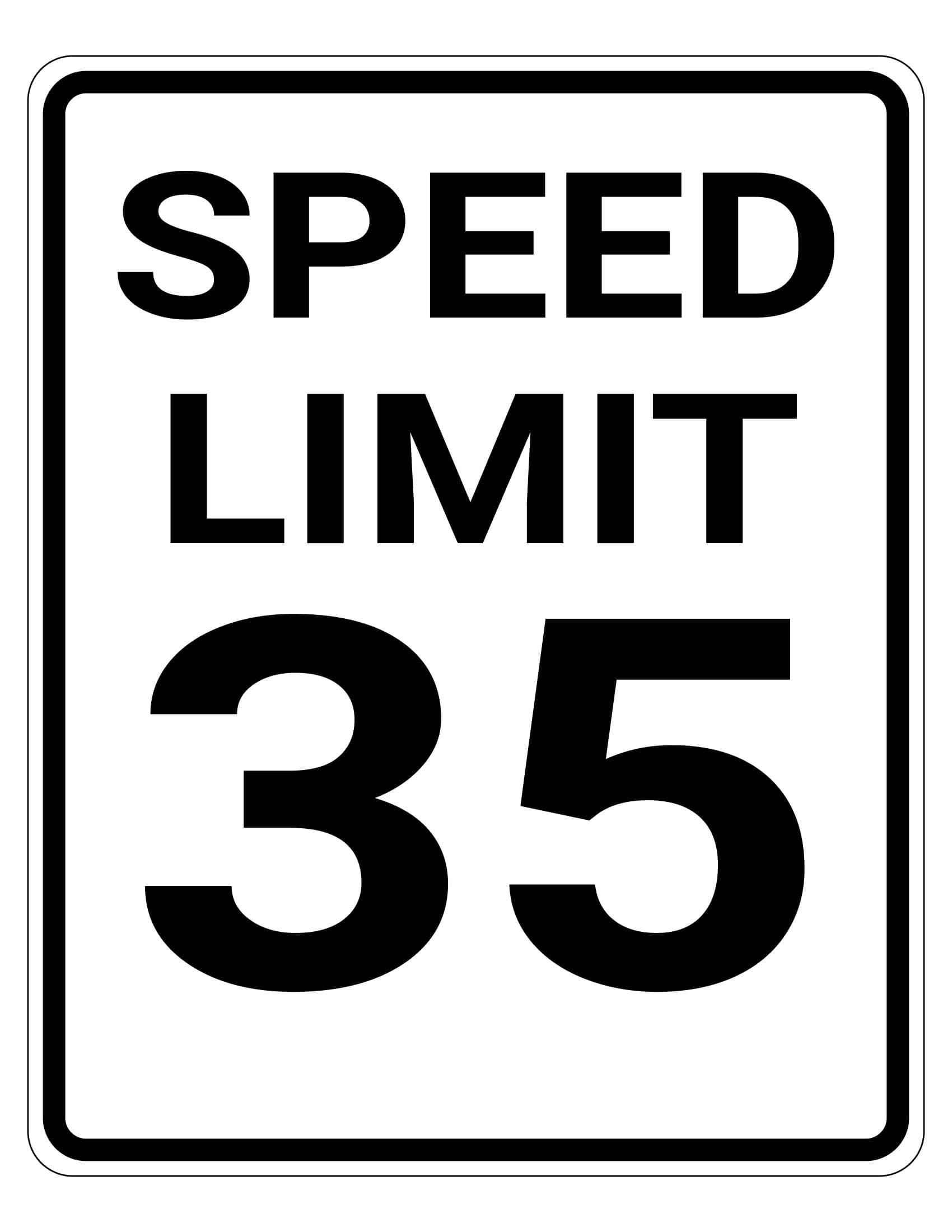 Download Speed Limit Sign Template Download Speed Limit Sign Template