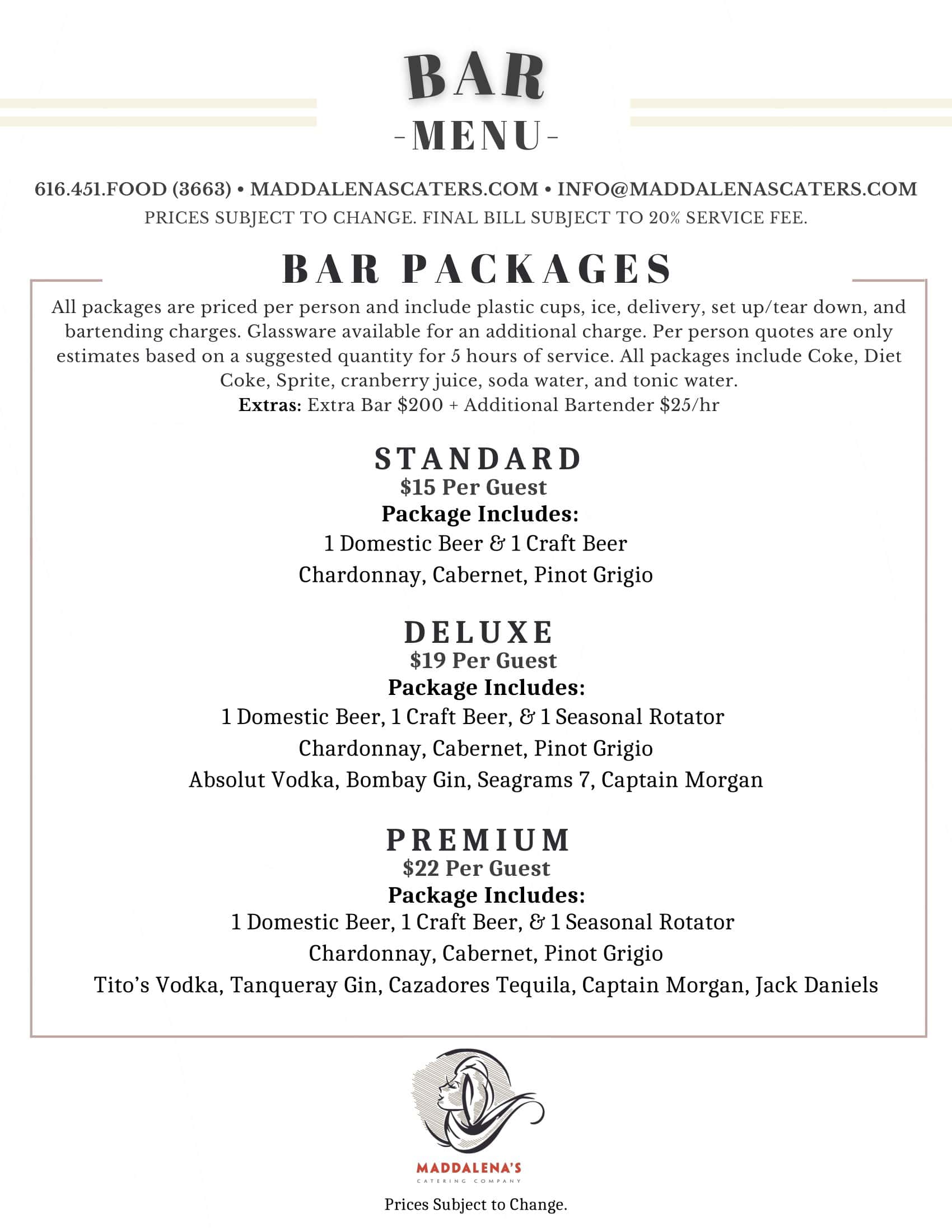 Drink Menu Template PDF Drink Menu Template PDF