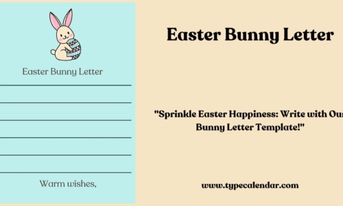 Free Printable Easter Bunny Letter Templates [PDF, Word] Editable