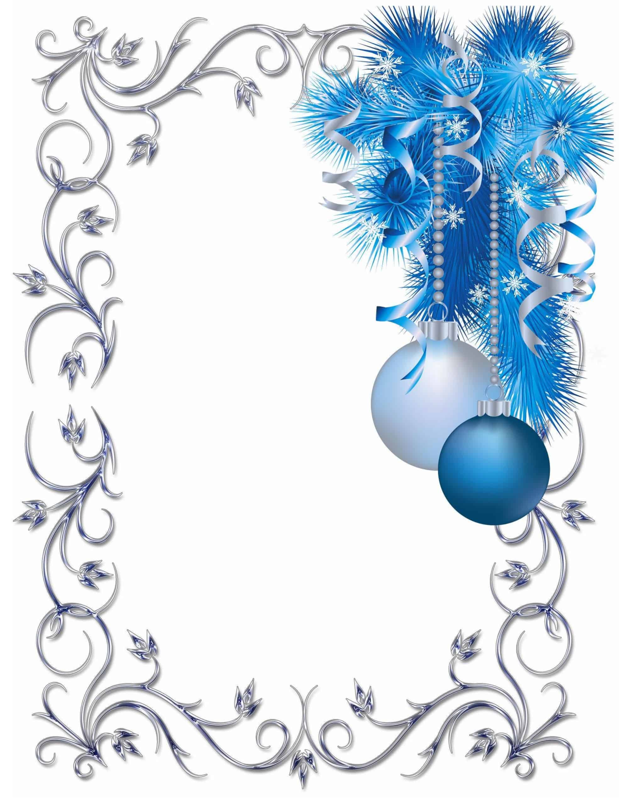 free printable christmas border templates [word, psd]