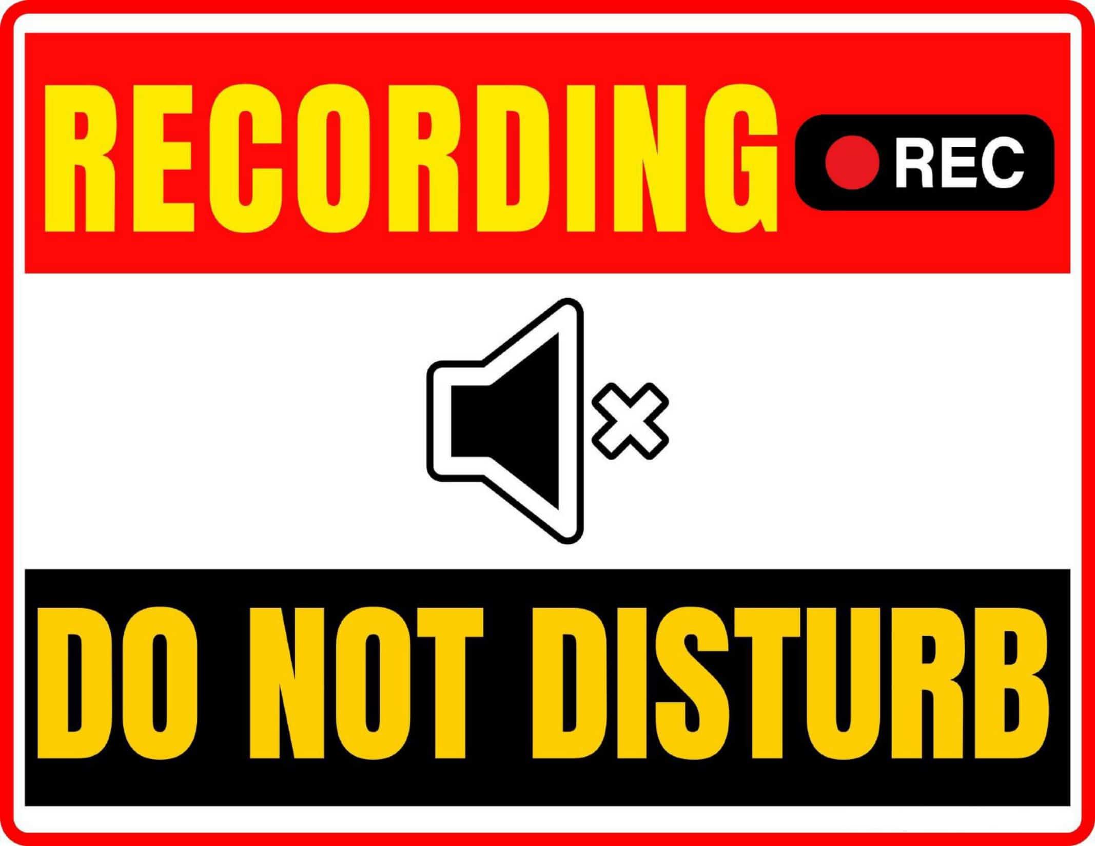 Editable No-Cost Do Not Disturb Sign