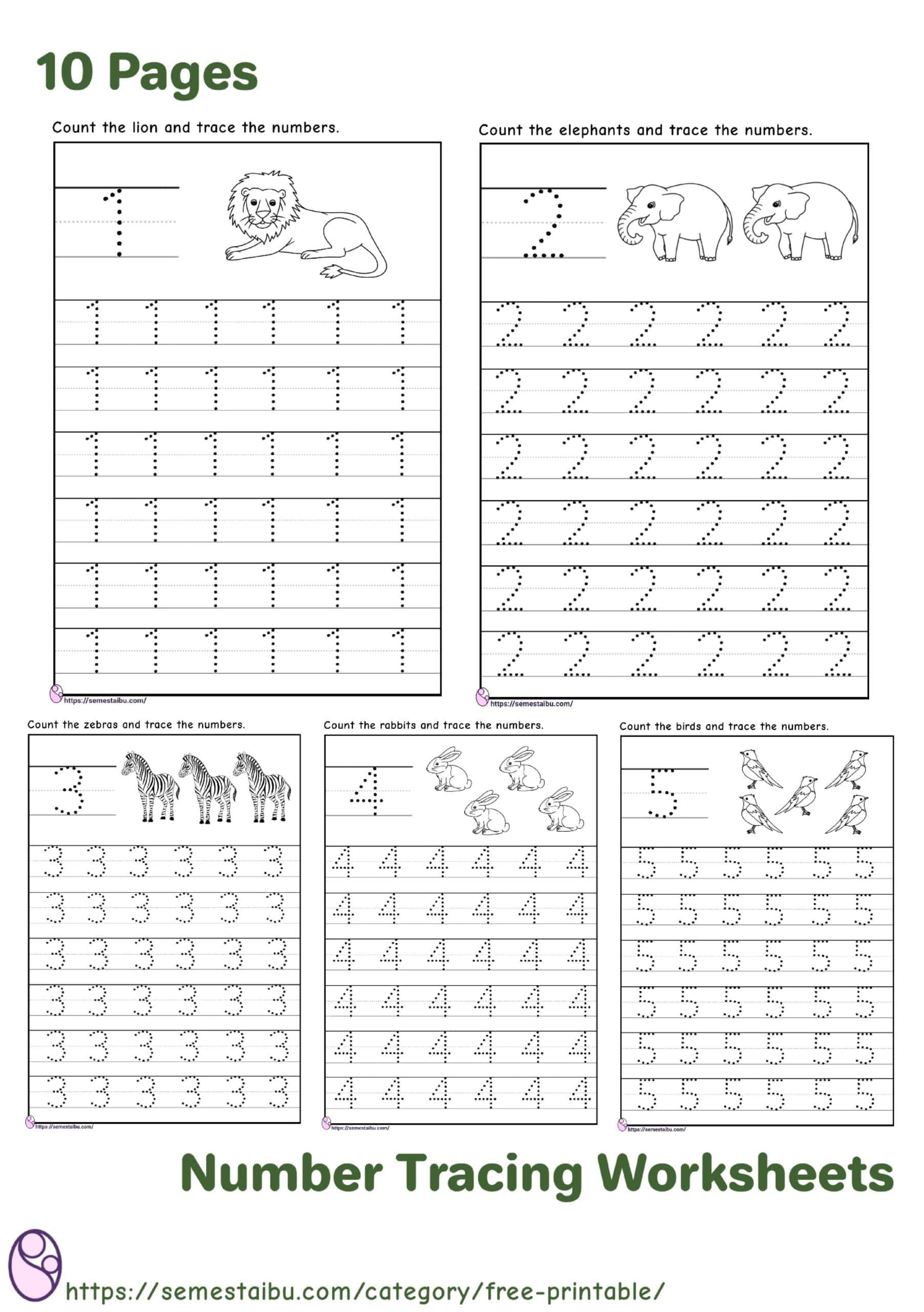 Editable Number Tracing Worksheets PDF Editable Number Tracing Worksheets PDF