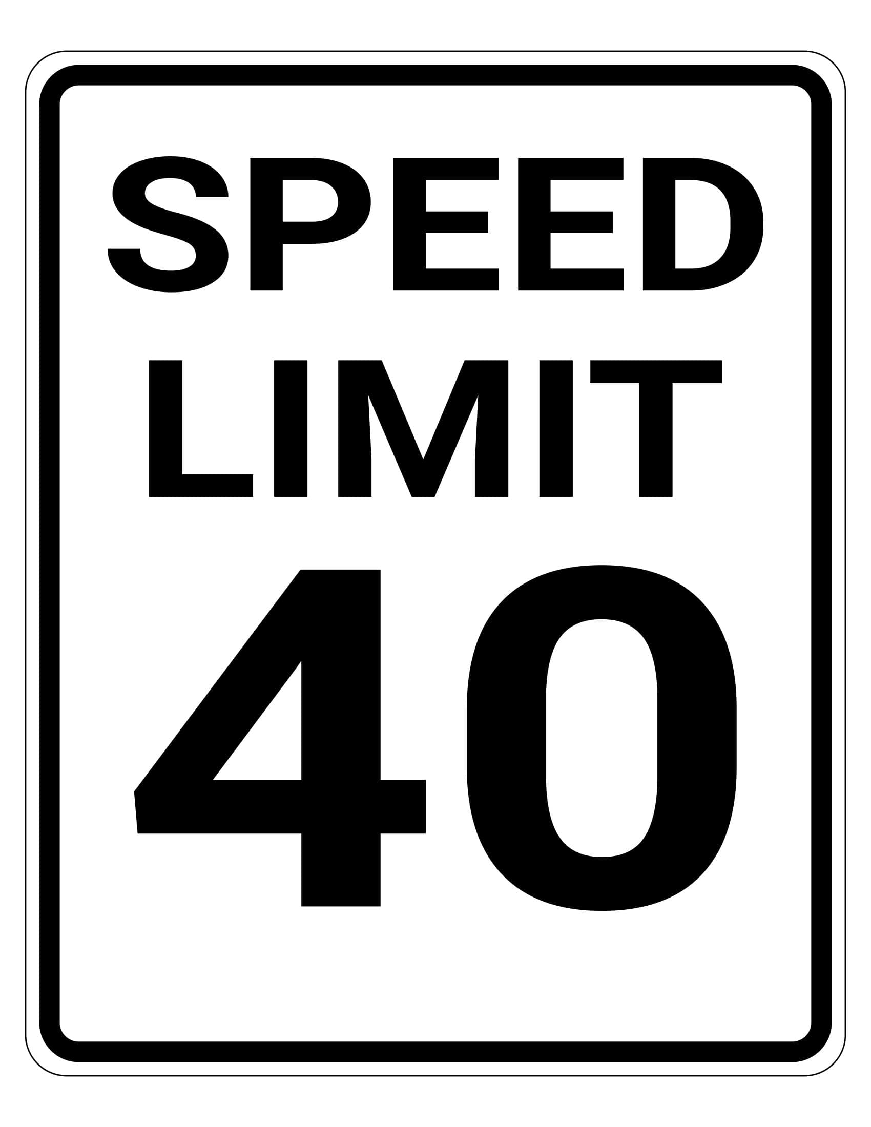 Editable Speed Limit Sign Template Editable Speed Limit Sign Template