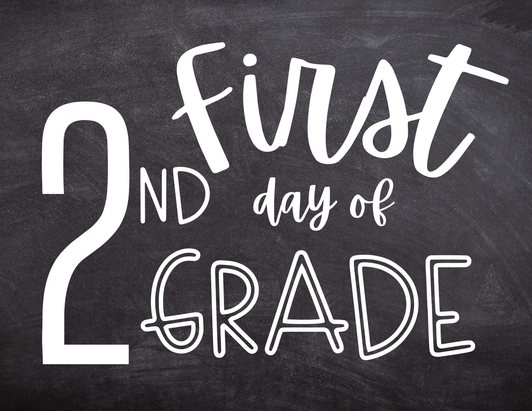 Example First Day of School Sign Template Example First Day of School Sign Template