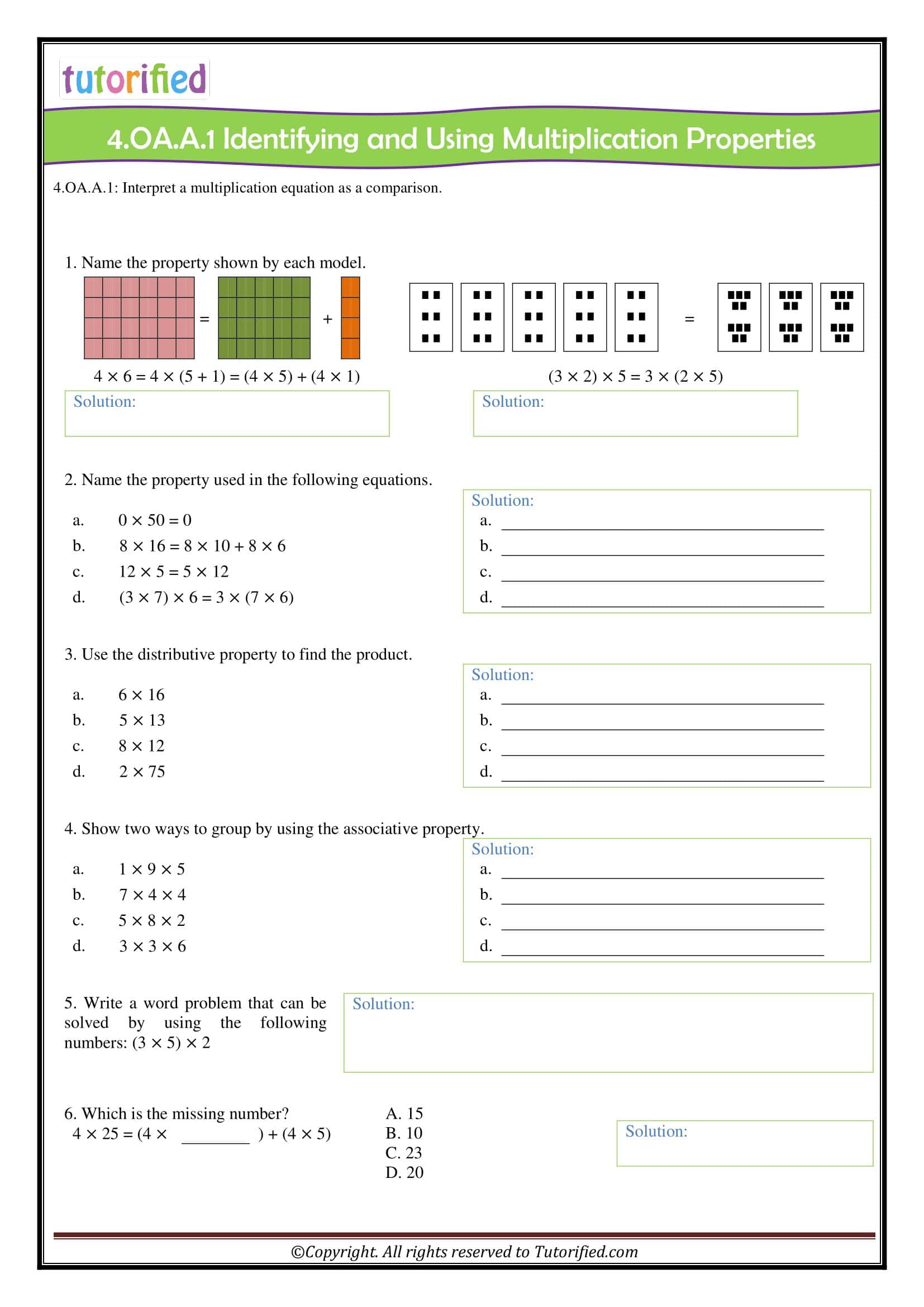 Free Printable Common Core Math Worksheets [PDF] Grade
