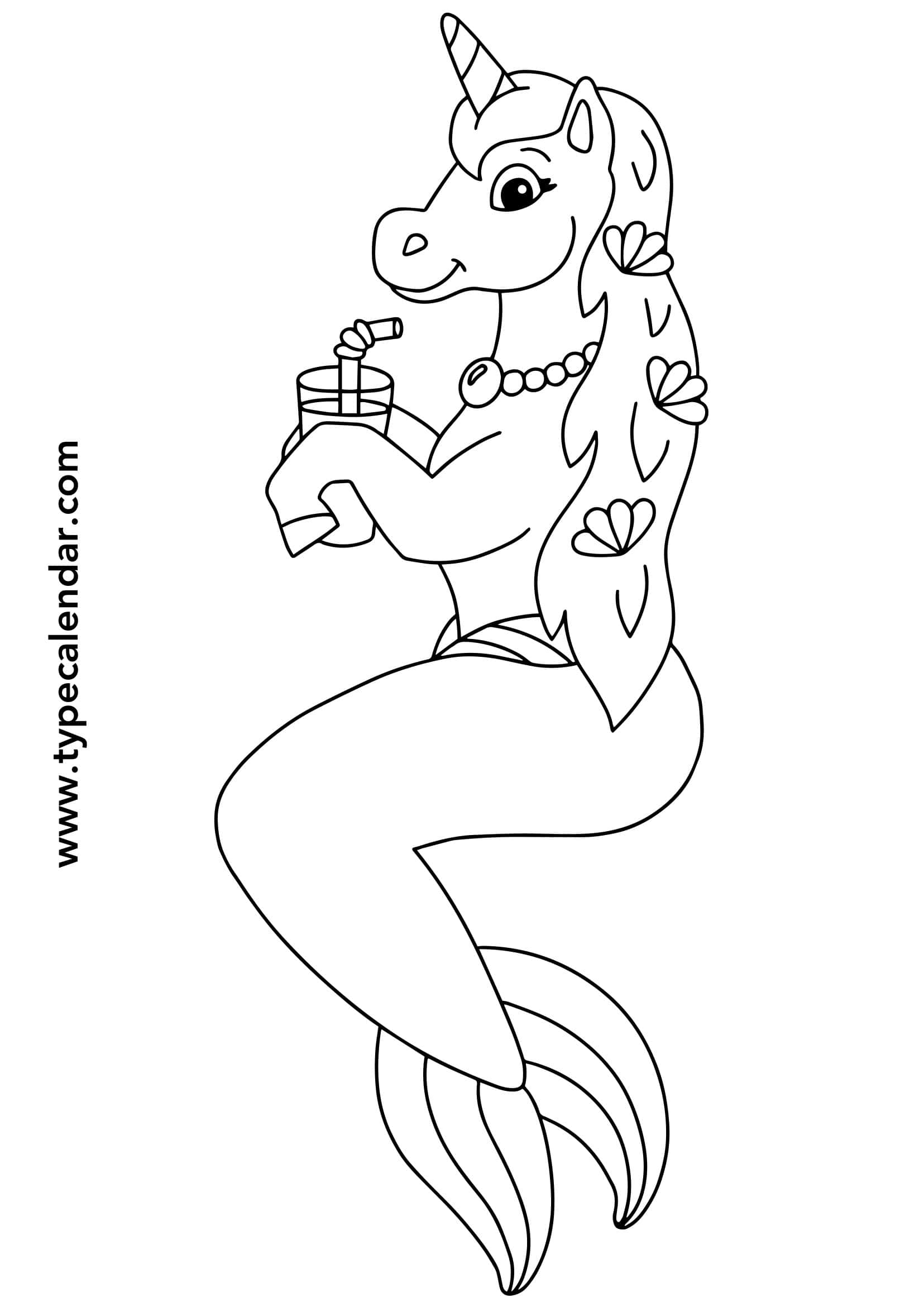 Example Mermaid Coloring Pages Template Example Mermaid Coloring Pages Template