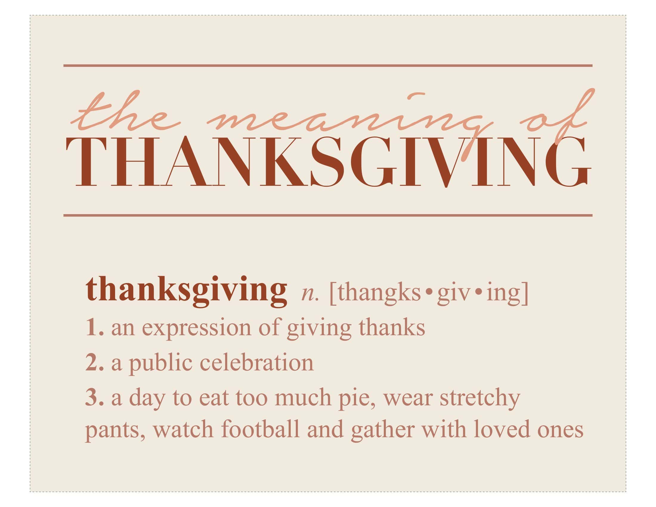 Example Thanksgiving Sign Word Example Thanksgiving Sign Word