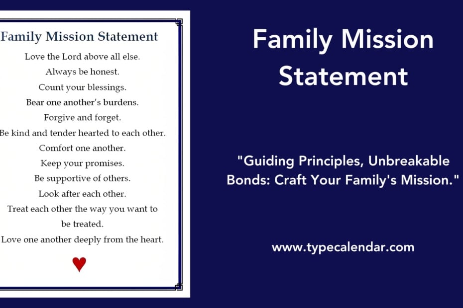 Family Mission Statement