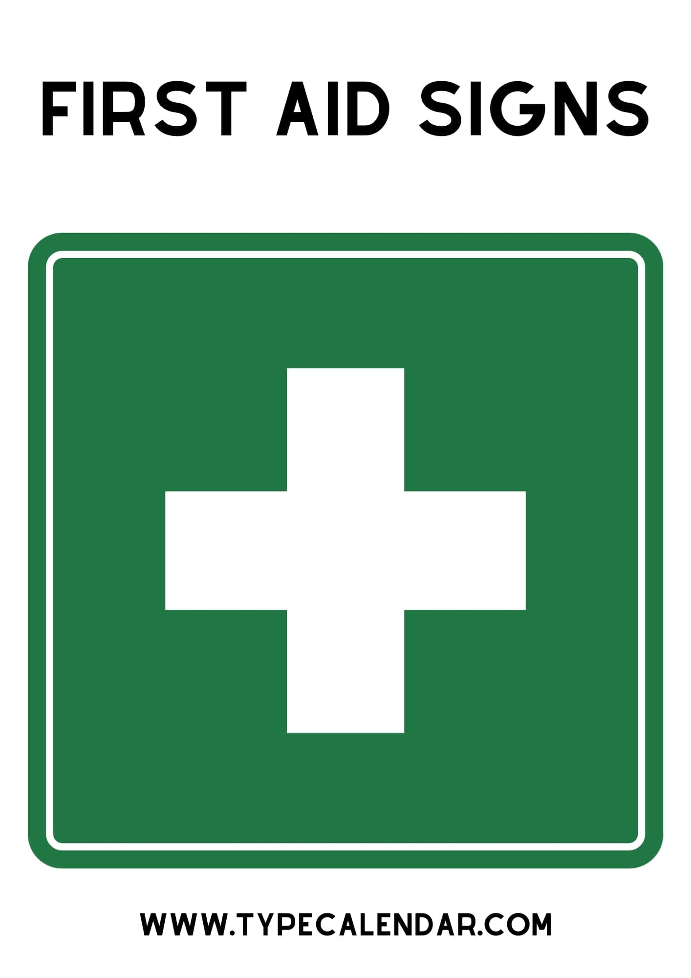 First Aid Sign Printable Free Fanny Printable