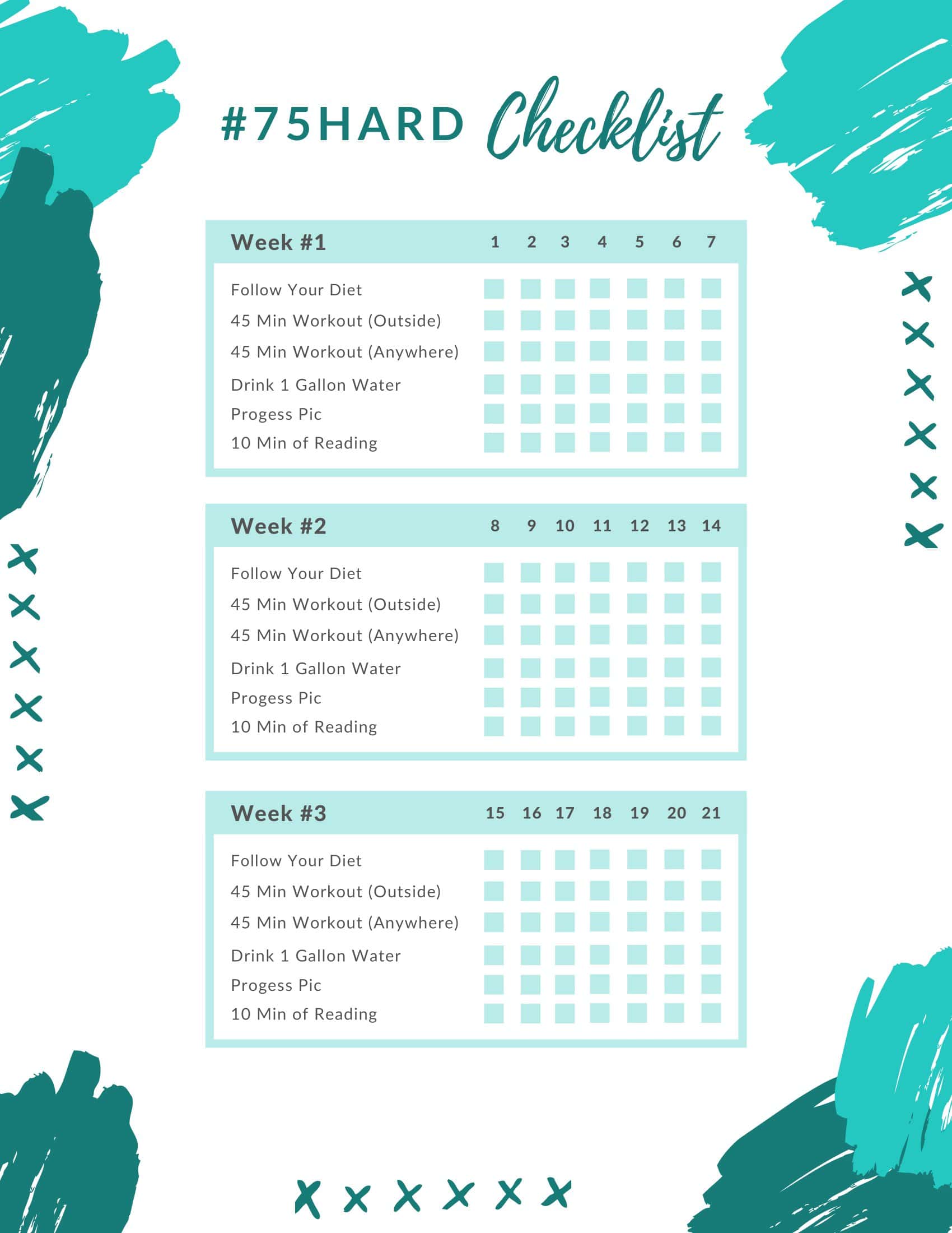Free Printable 75 Hard Challenge Templates PDF Rules 57 OFF Free Printable 75 Hard Challenge Templates PDF Rules 57 OFF