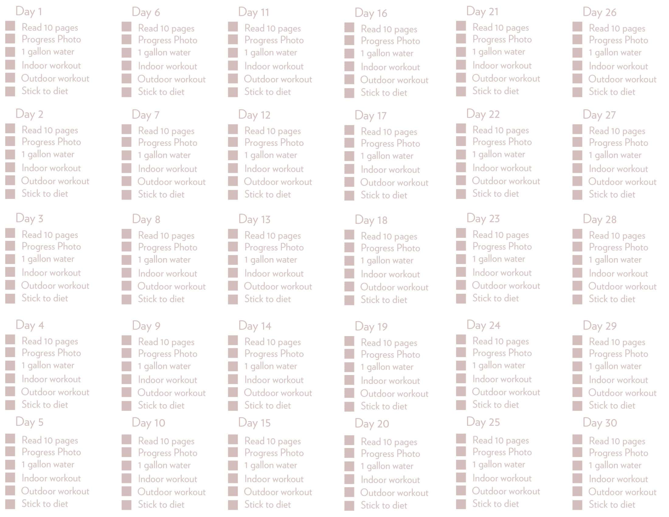 Free Editable 75 Hard Challenge Free Editable 75 Hard Challenge