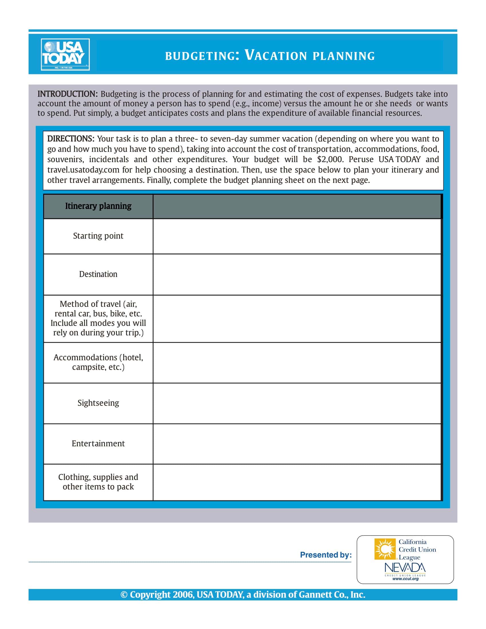 Free Printable Travel Itinerary Templates [Word, Excel] Executives