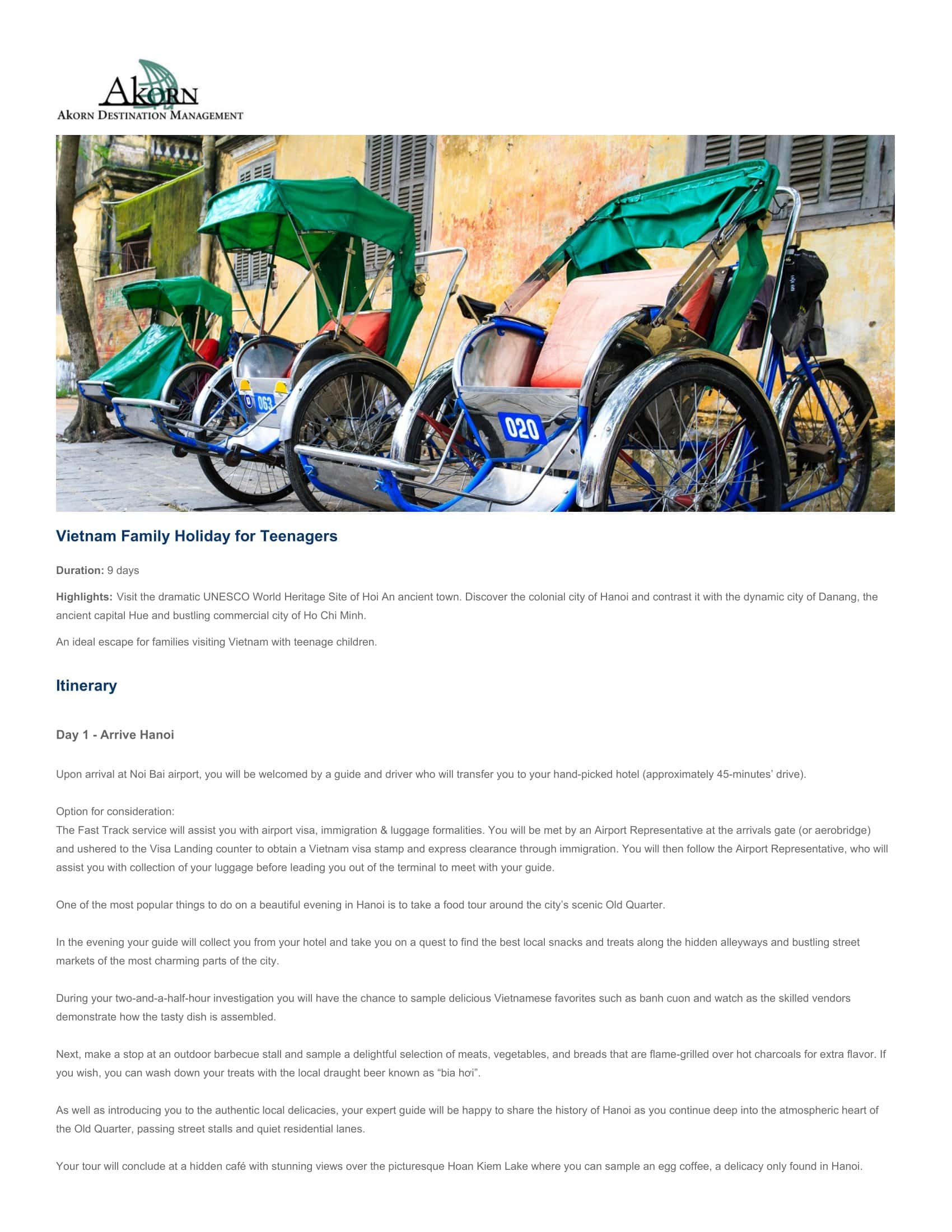 Free Example Travel Itinerary Free Example Travel Itinerary