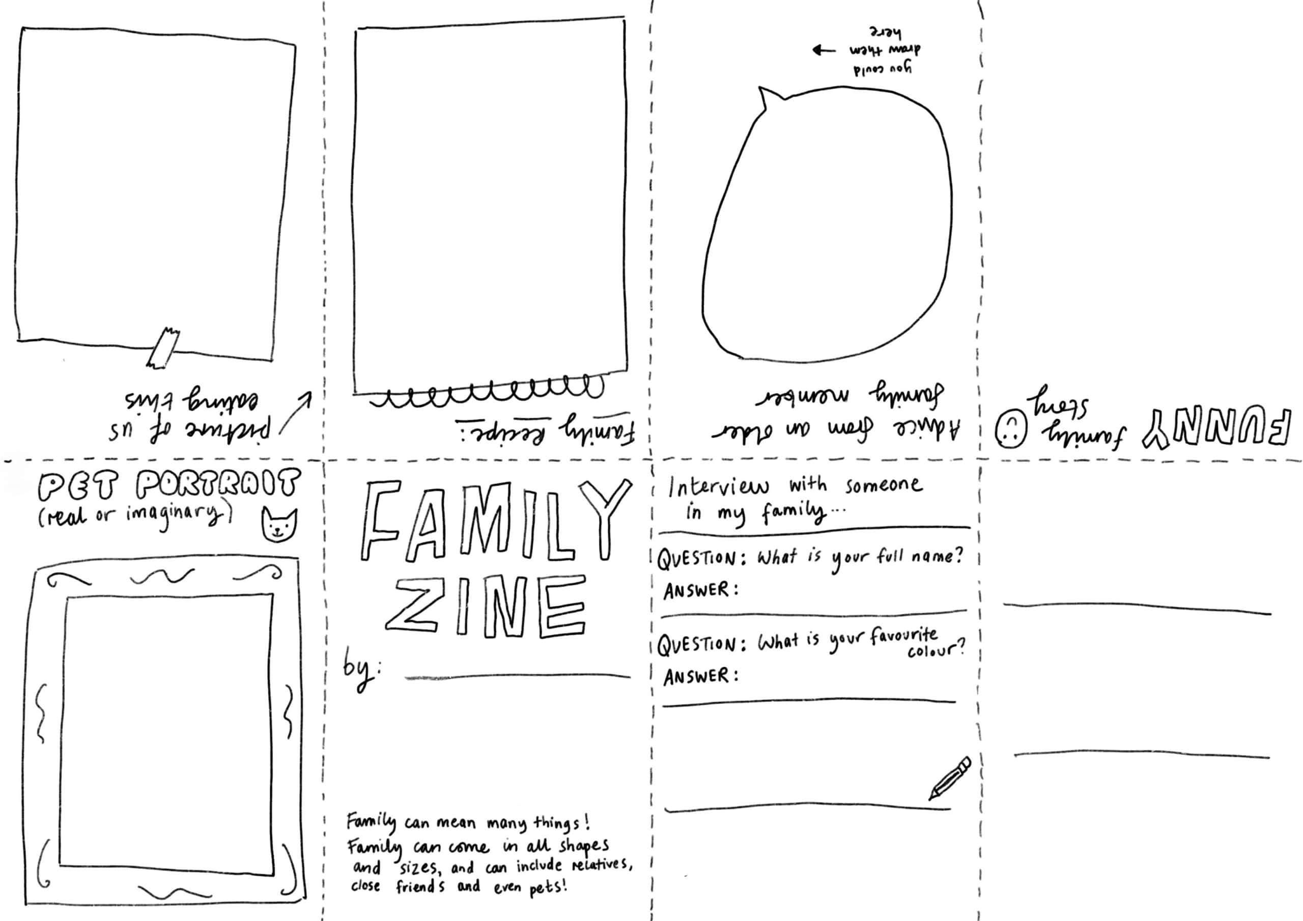 Zine Template 11x17 Zine Template 11x17