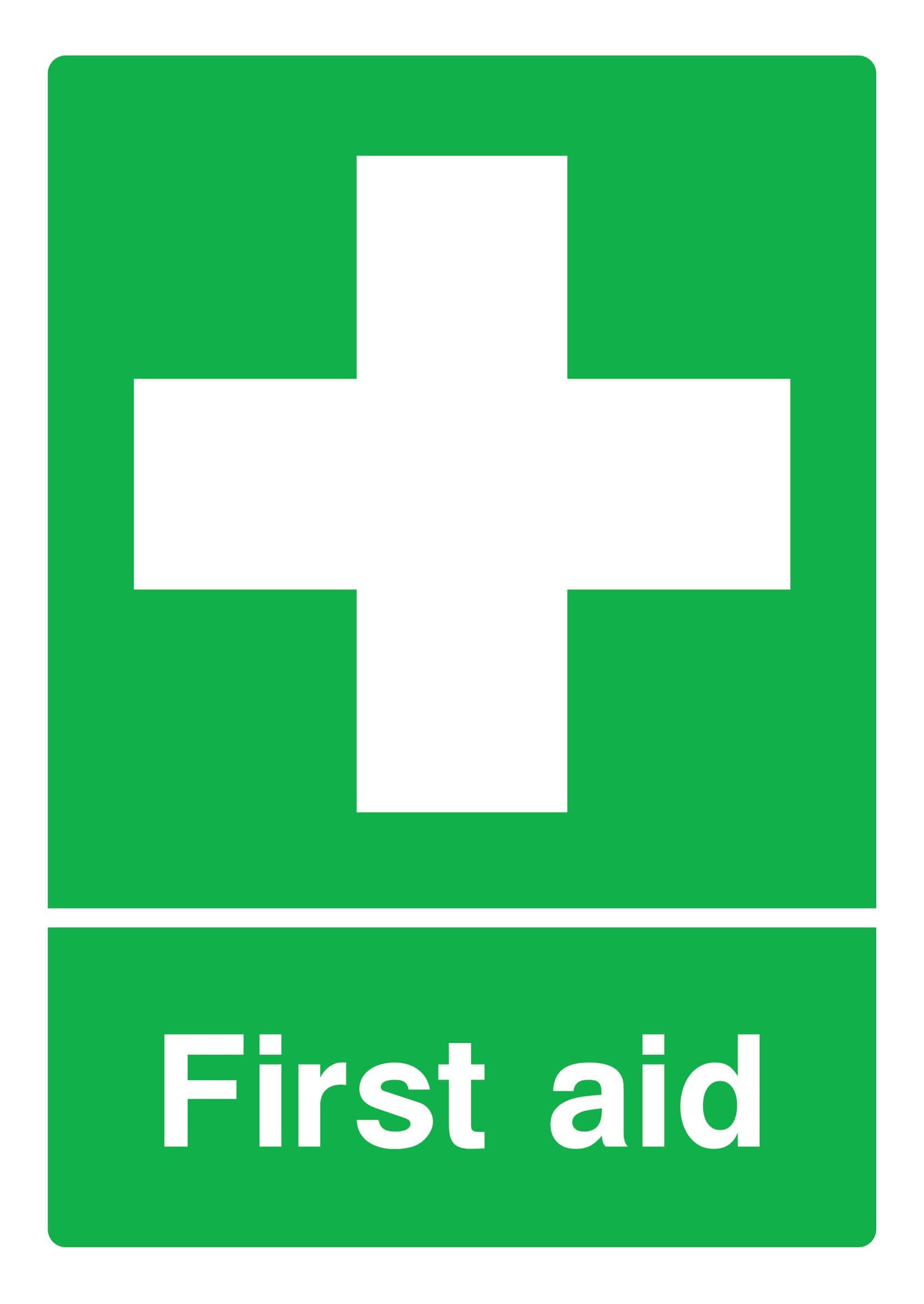 First Aid Printable Sign