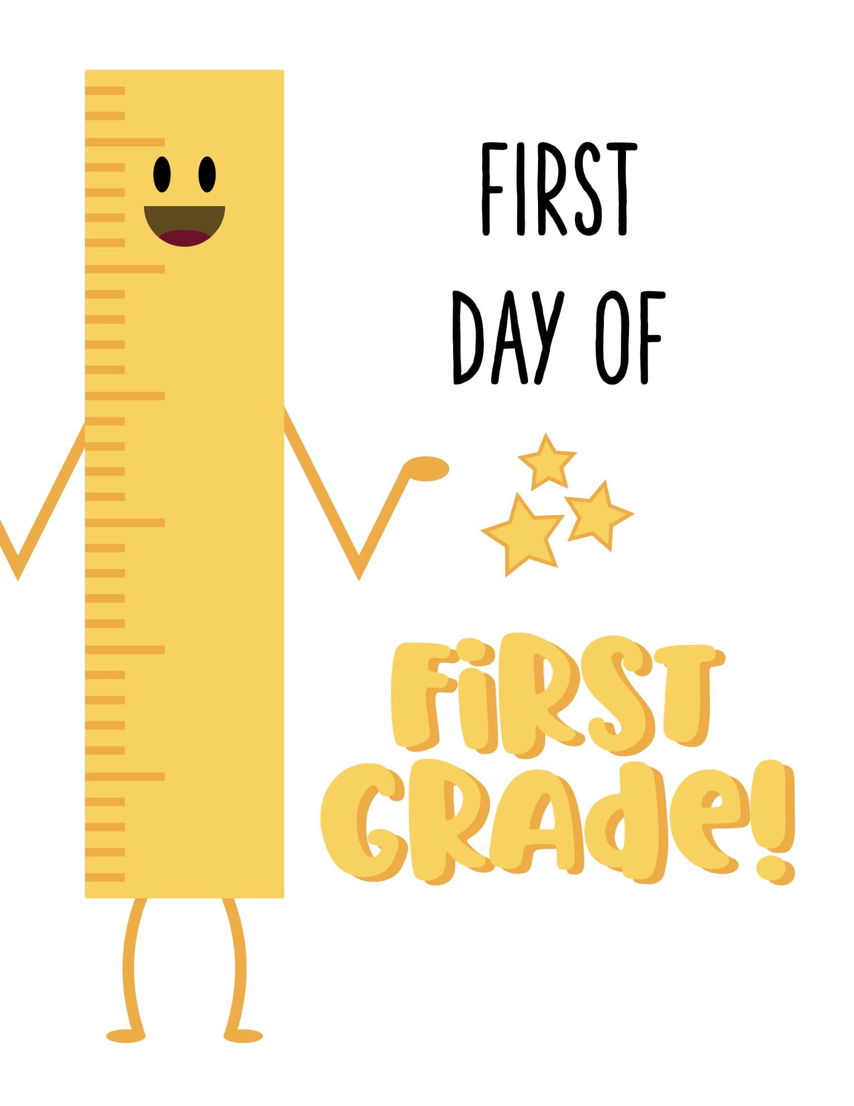 Free First Day of School Sign Example Free First Day of School Sign Example